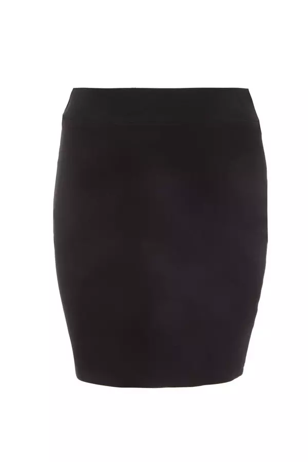 Black Stretch Bodycon Mini Skirt