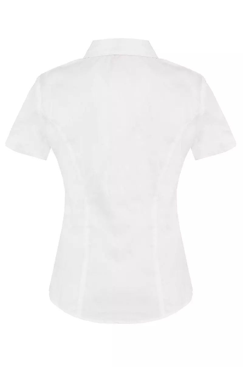 White Short Sleeve Blouse