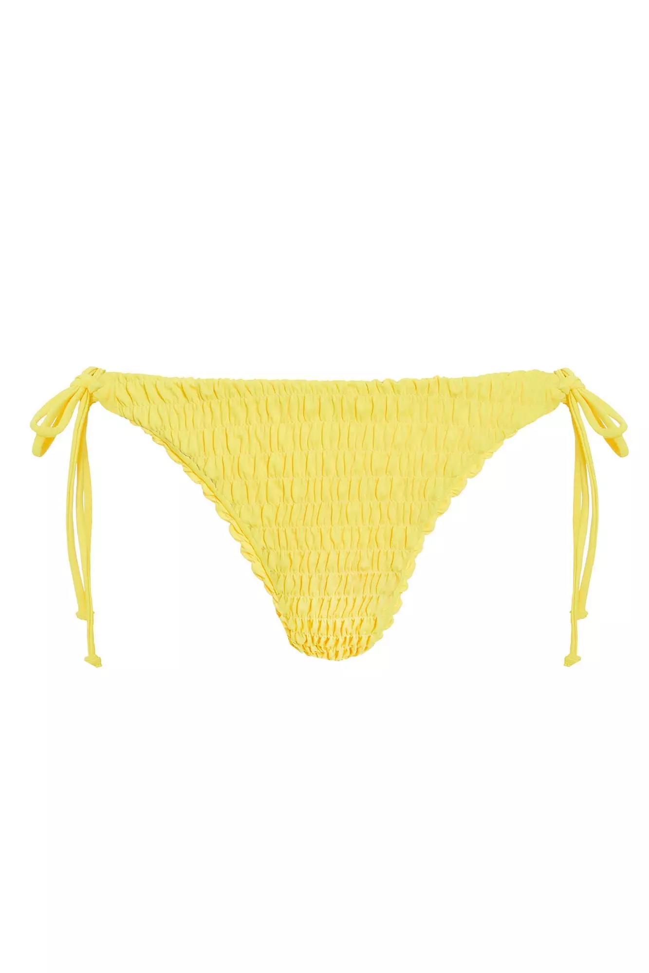 Yellow Tie Side Bikini Bottoms