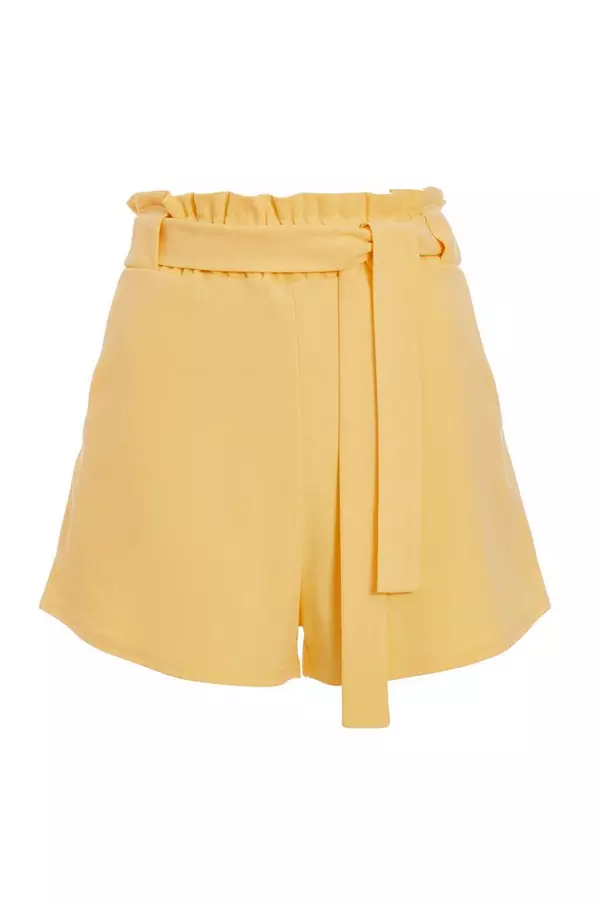 Yellow Paperbag Shorts