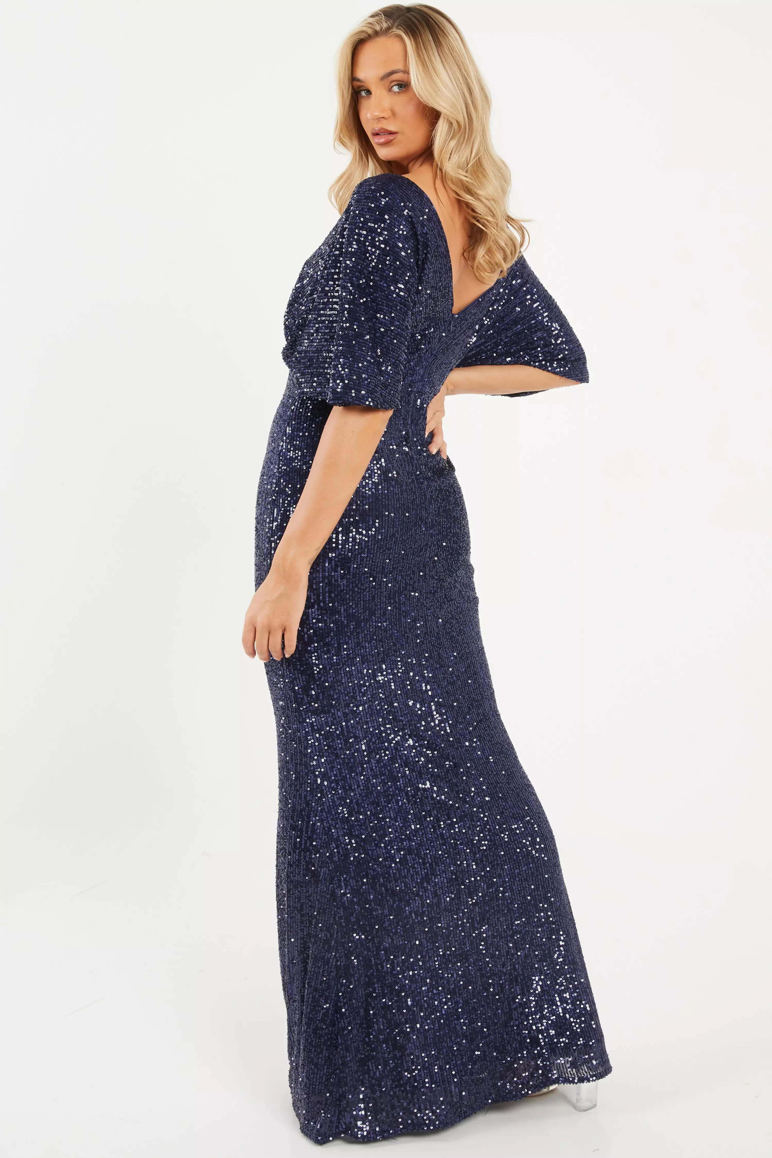 Navy sequin hotsell dress quiz