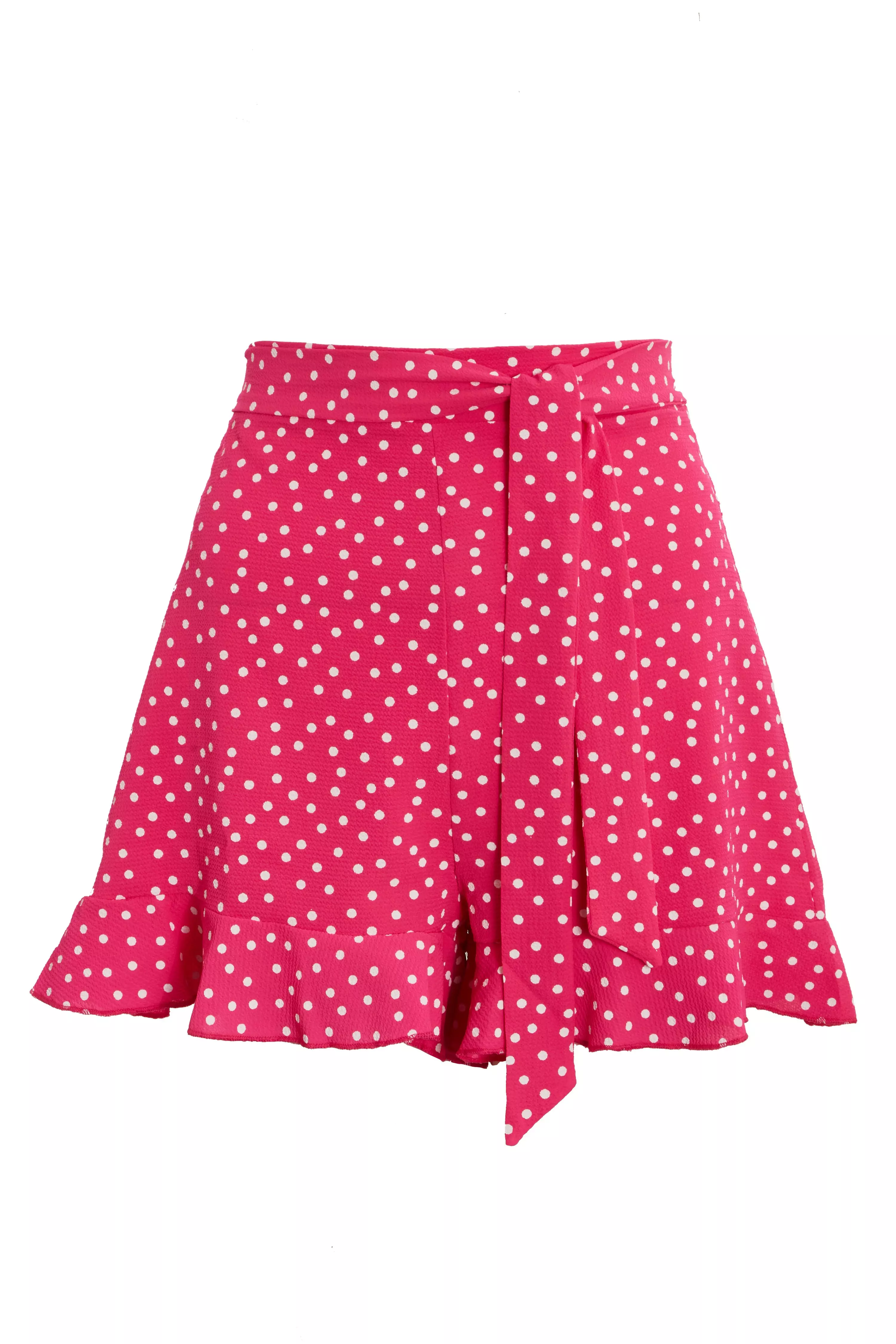 Pink & White Polka Dot Shorts