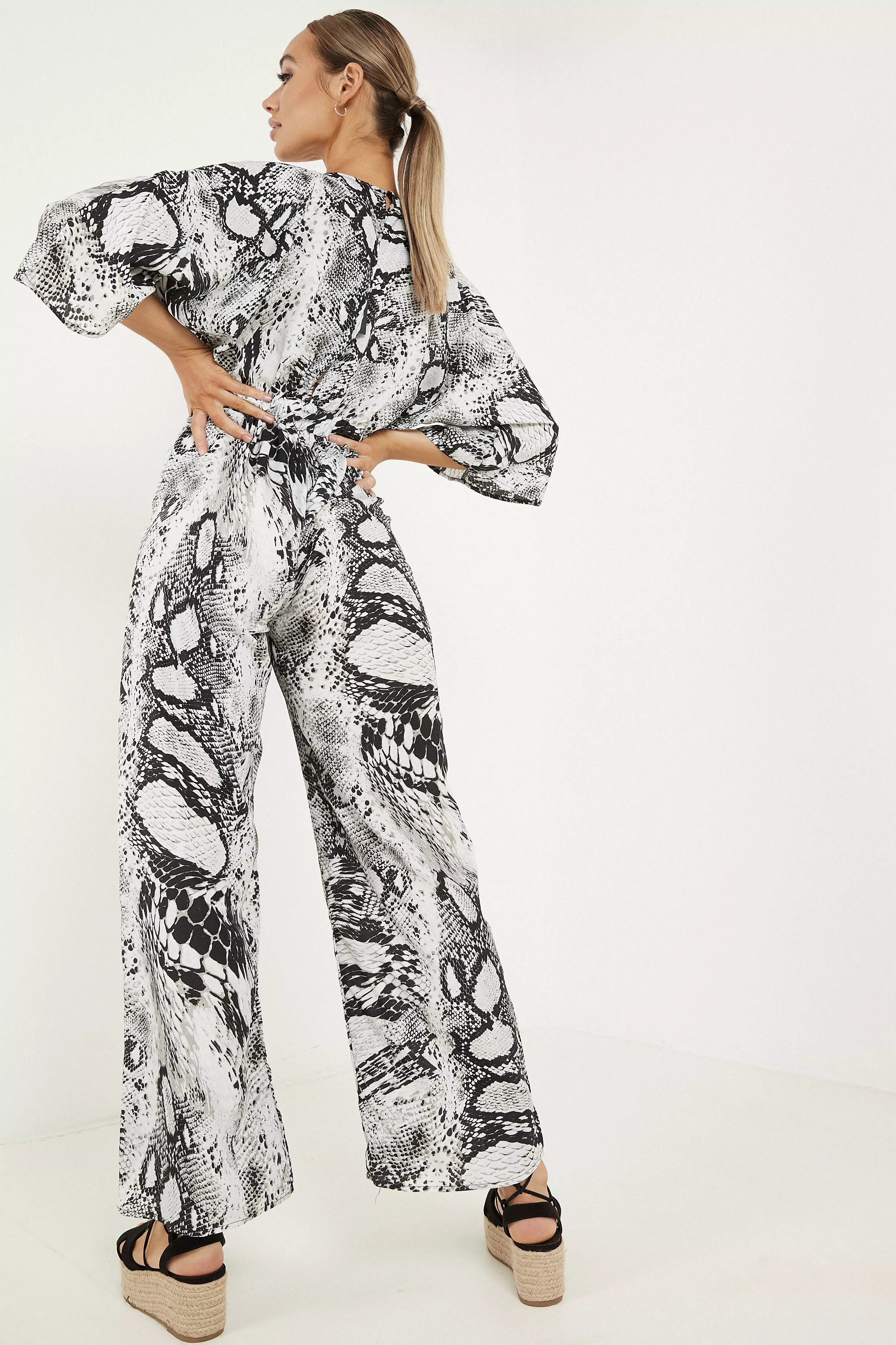 Jumpsuit cheap snake print