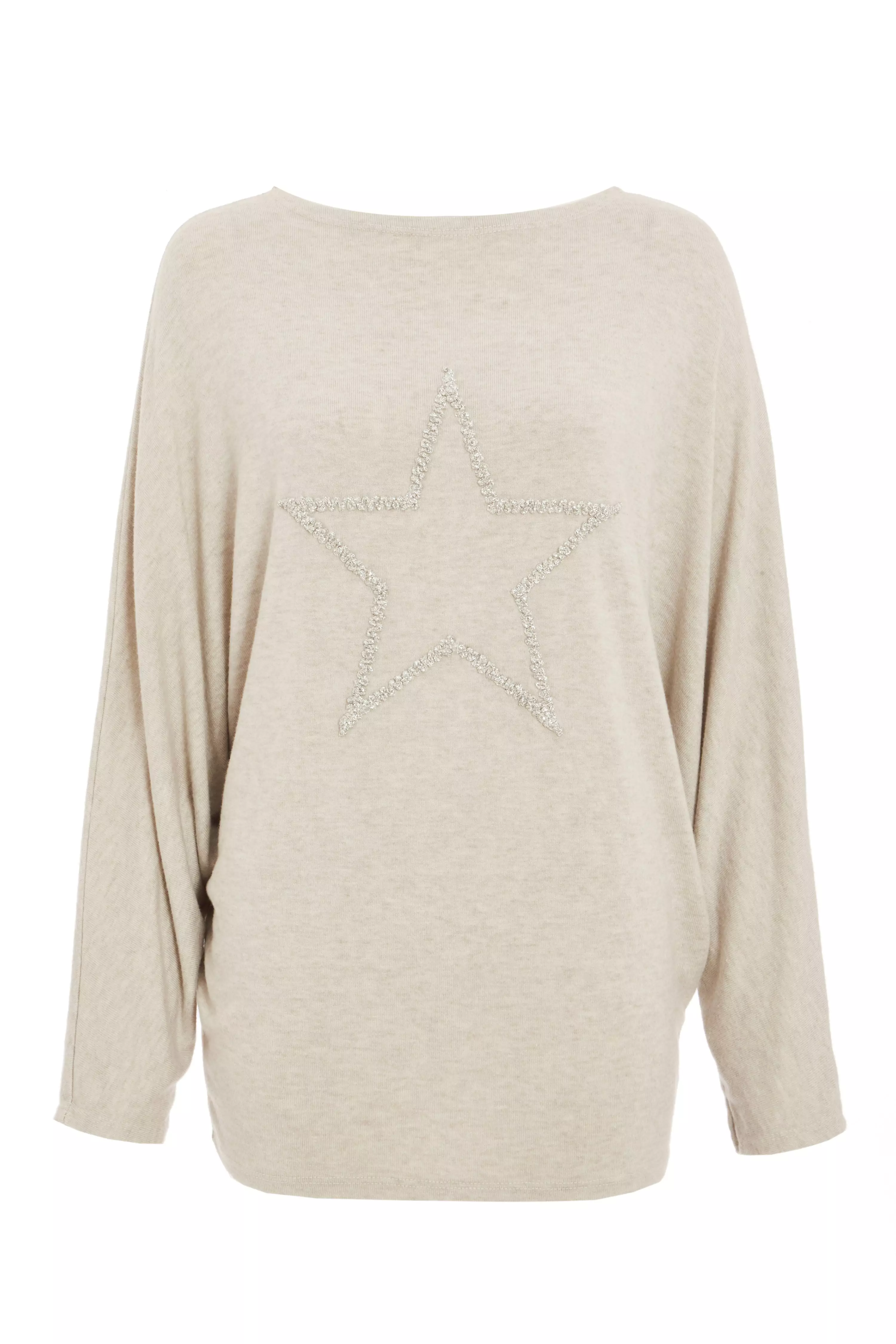 Stone Light Knit Glitter Top