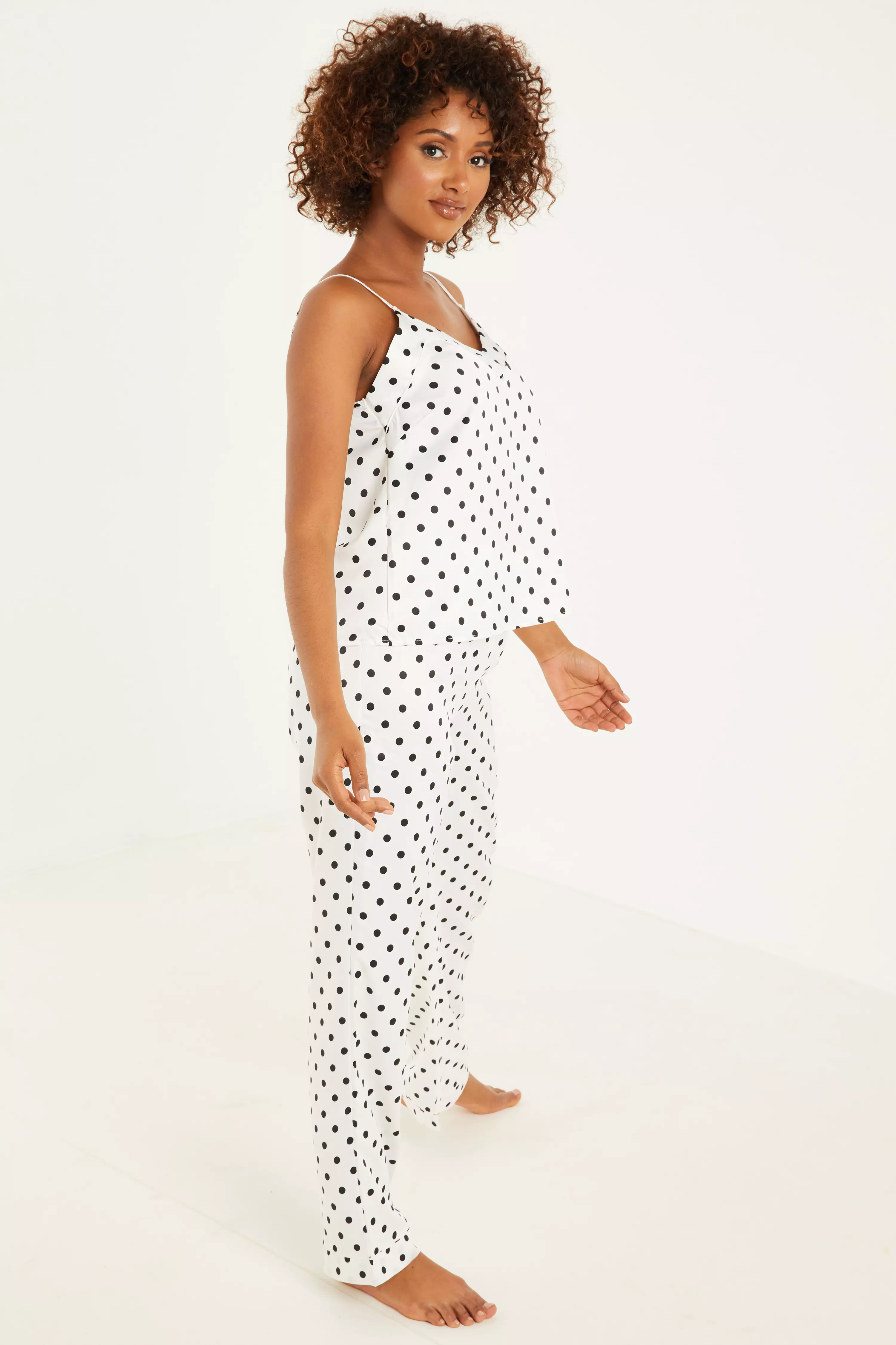 White polka best sale dot cami