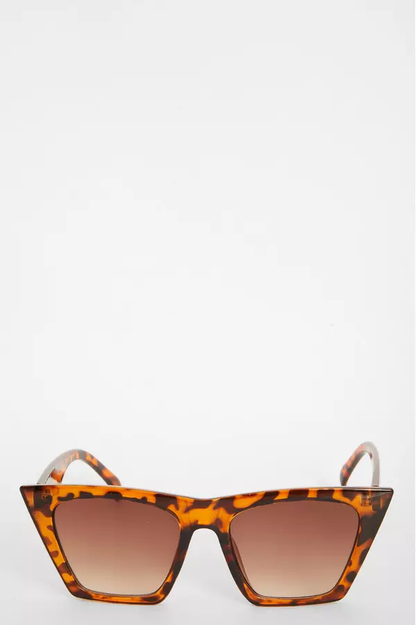 Brown Retro Tortoiseshell Sunglasses
