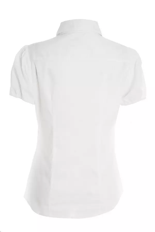 White Puff Sleeve Shirt