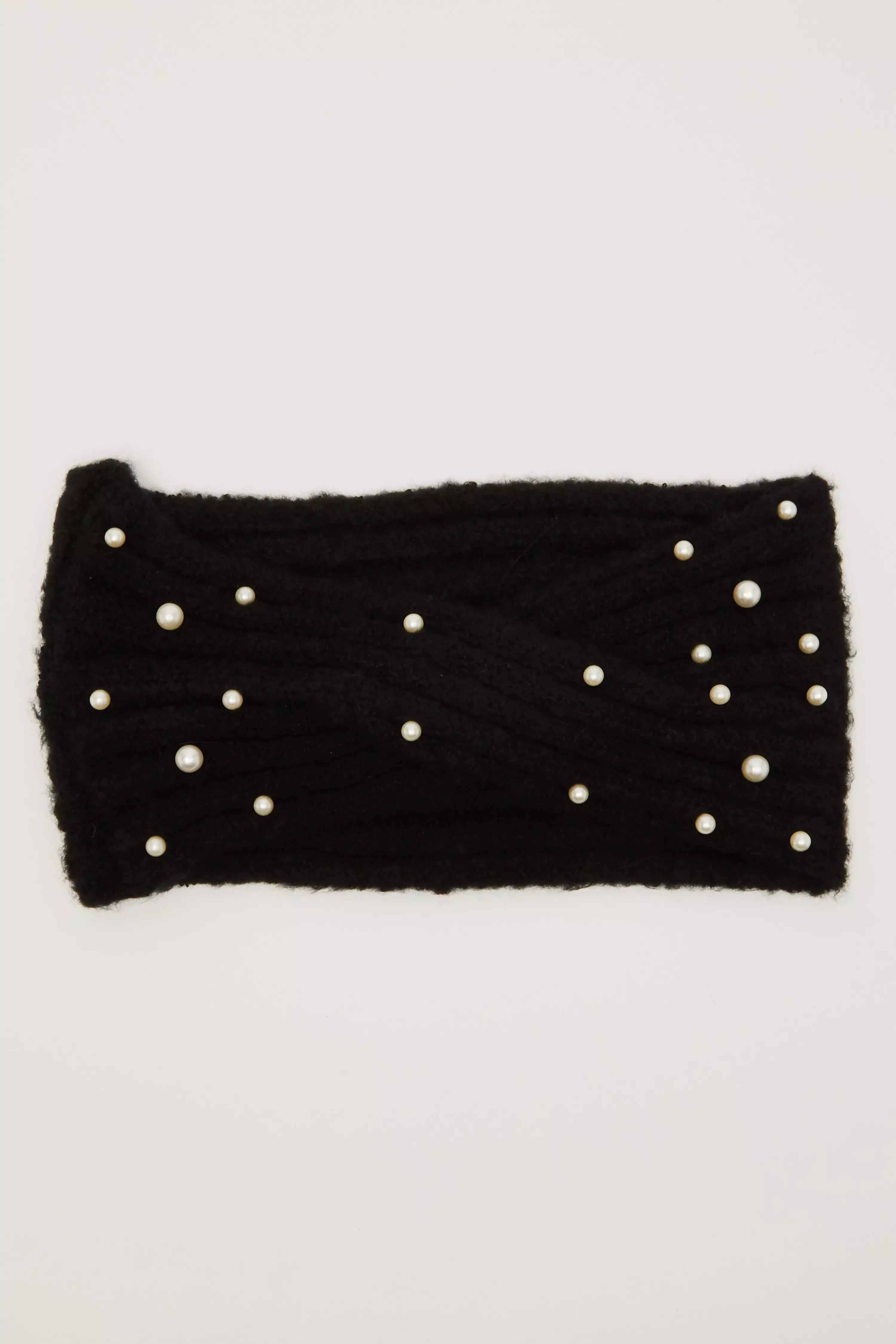 Black Pearl Knit Headband