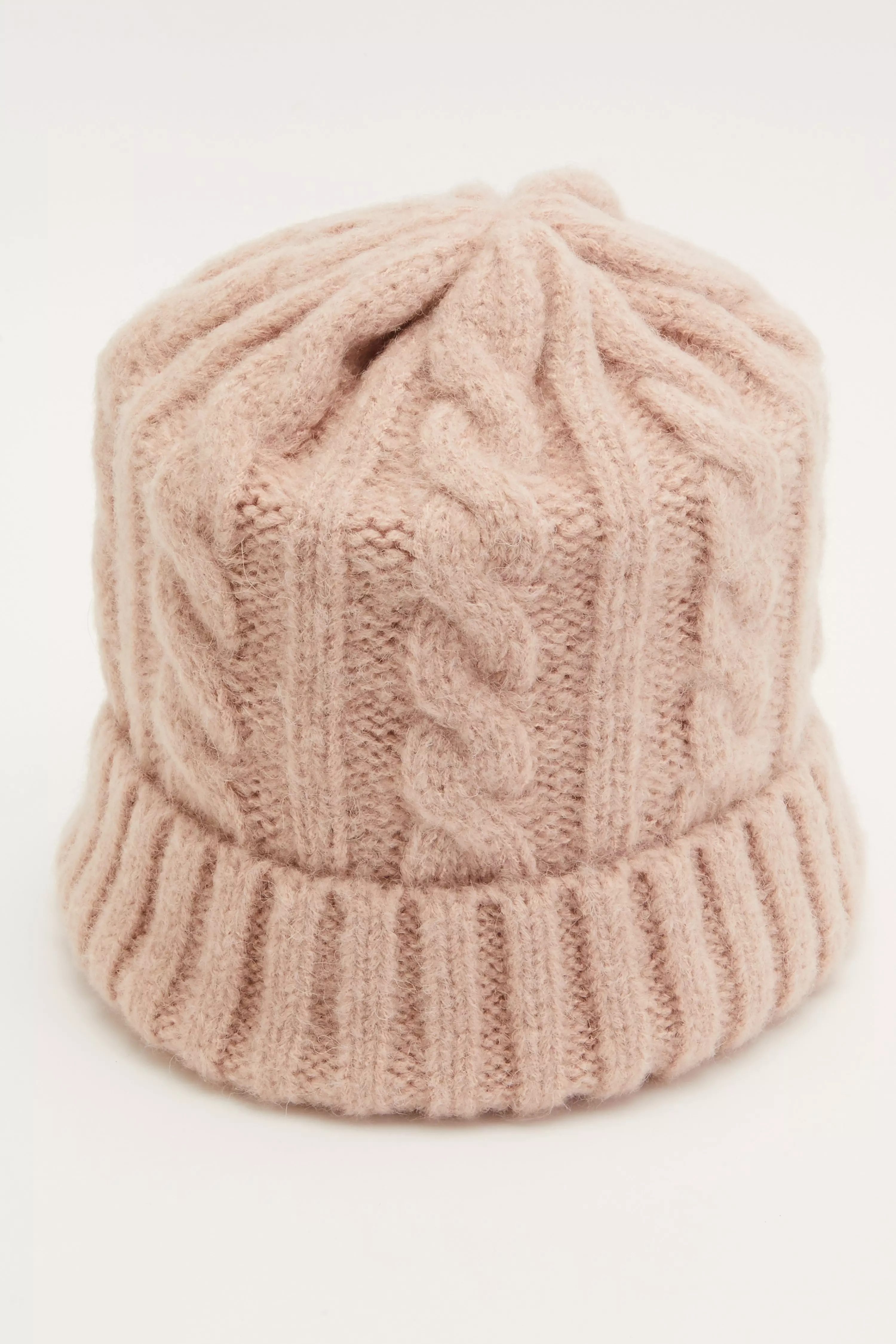 Pink Knit Beanie Hat
