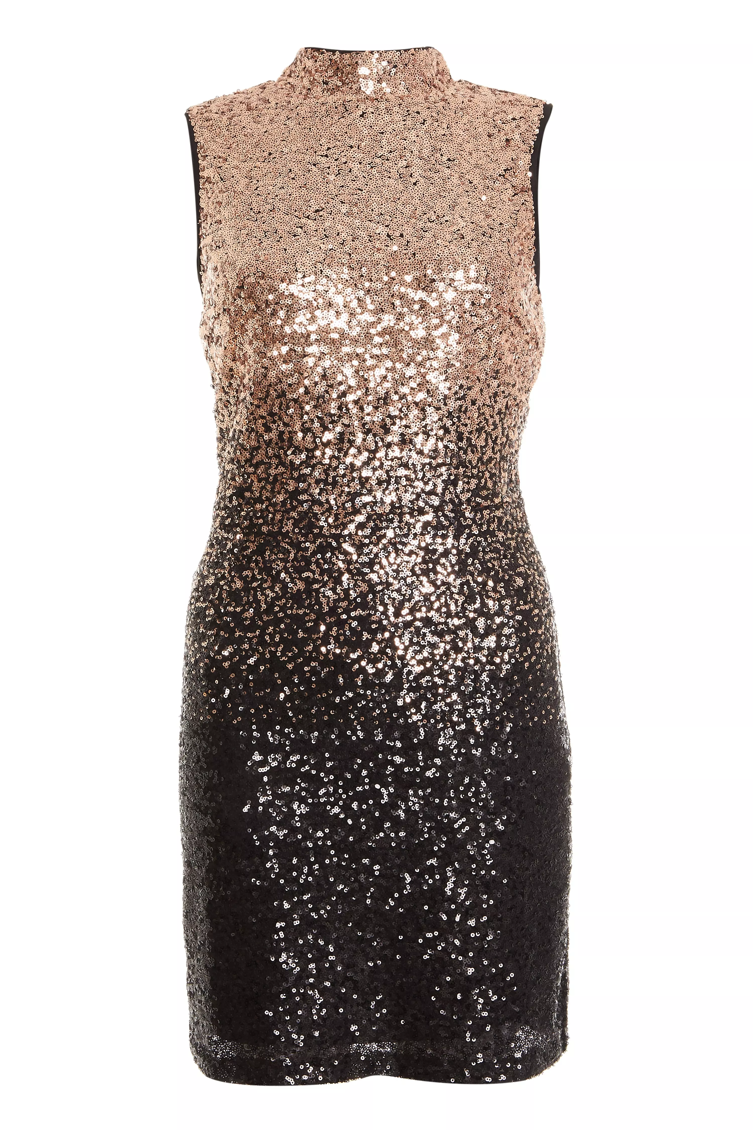 Rose gold clearance ombre sequin dress