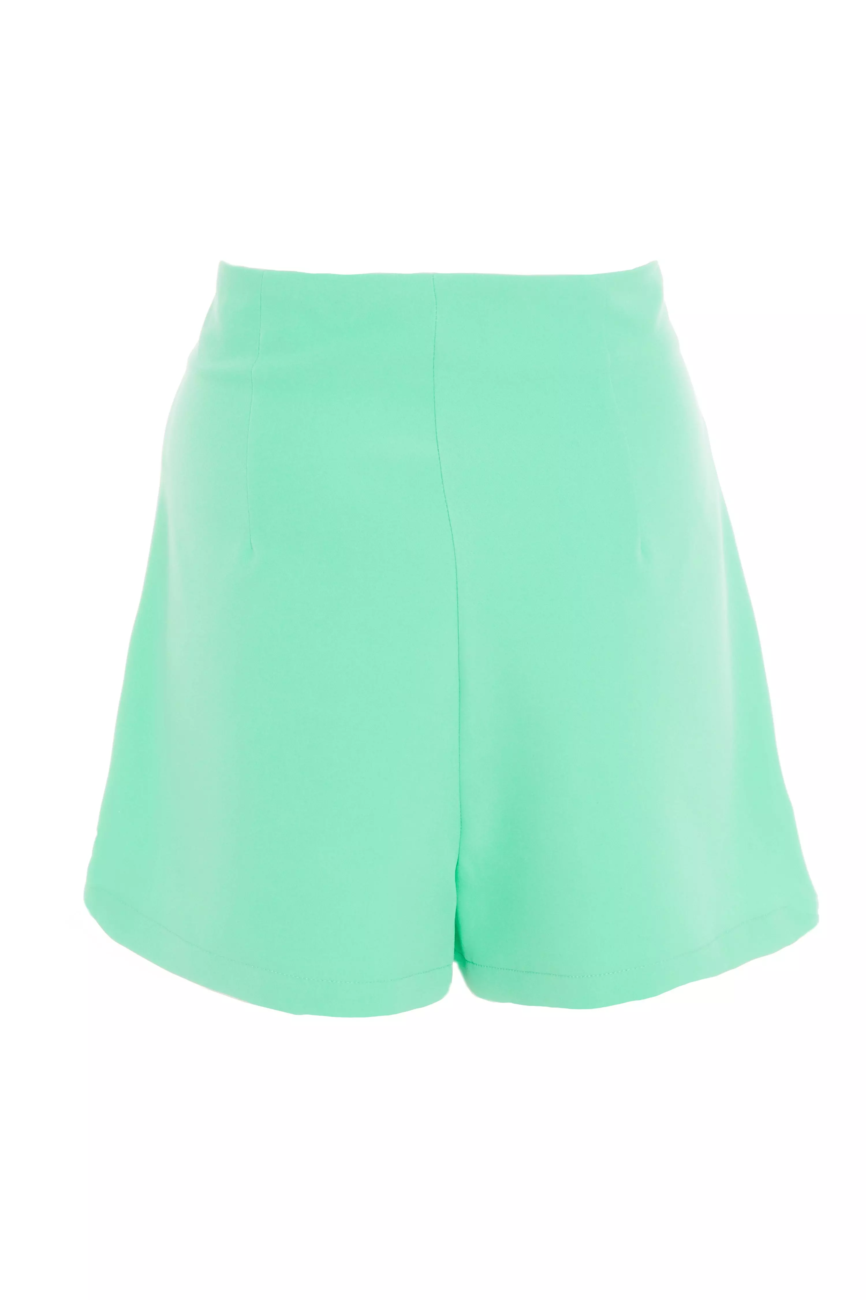 Mint High Waist Tailored Shorts