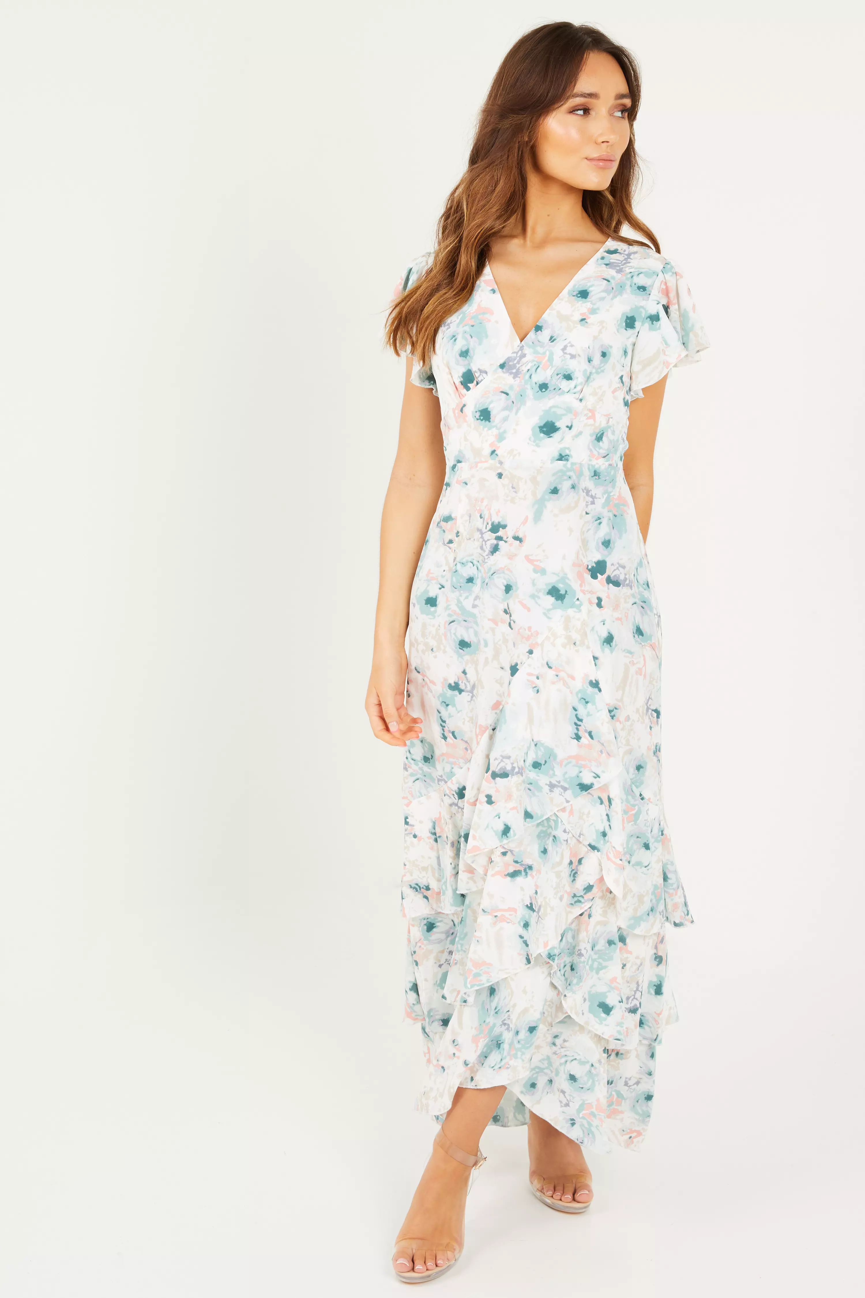 quiz printed maxi dress