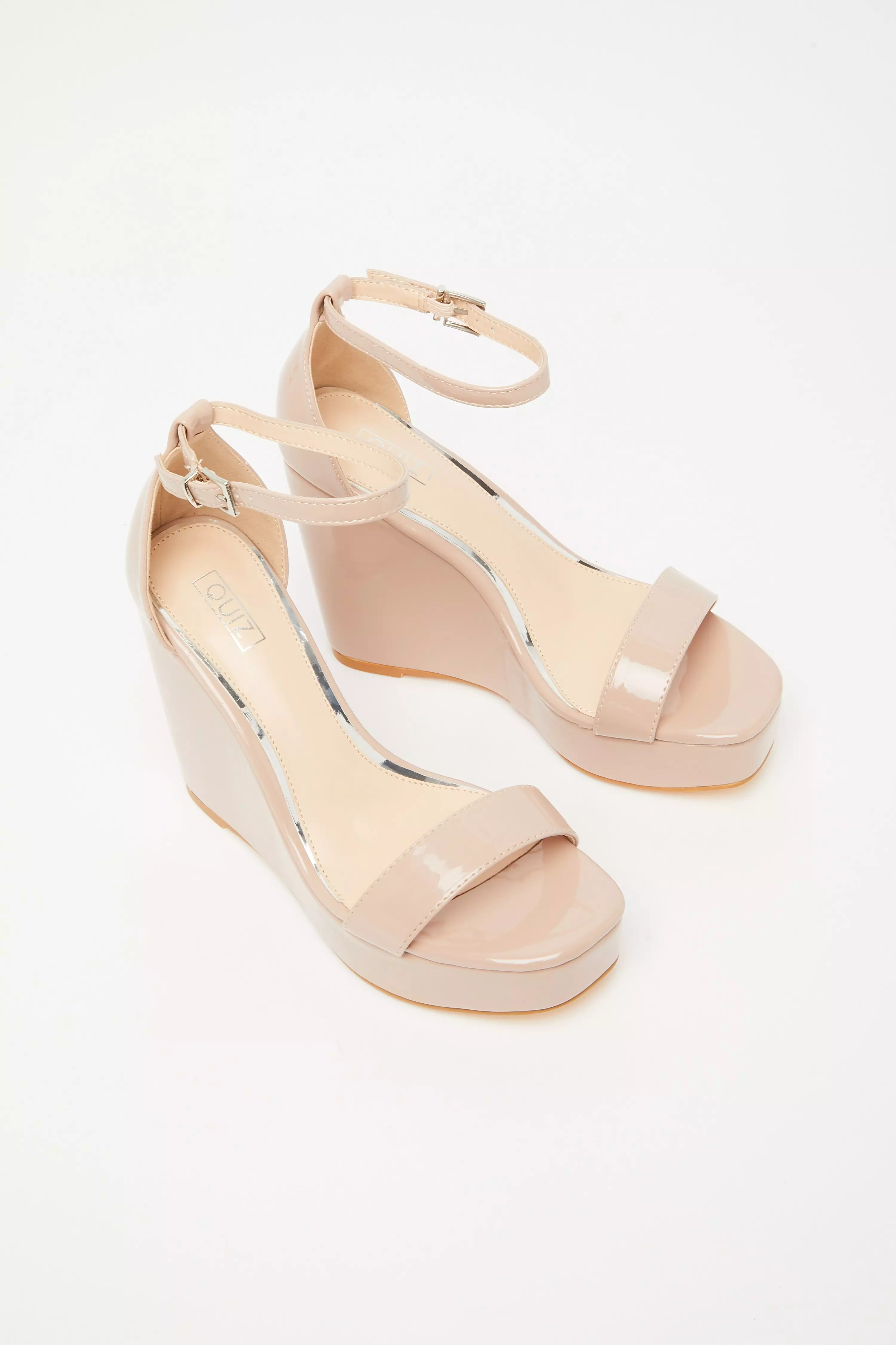 Nude Platform Wedges