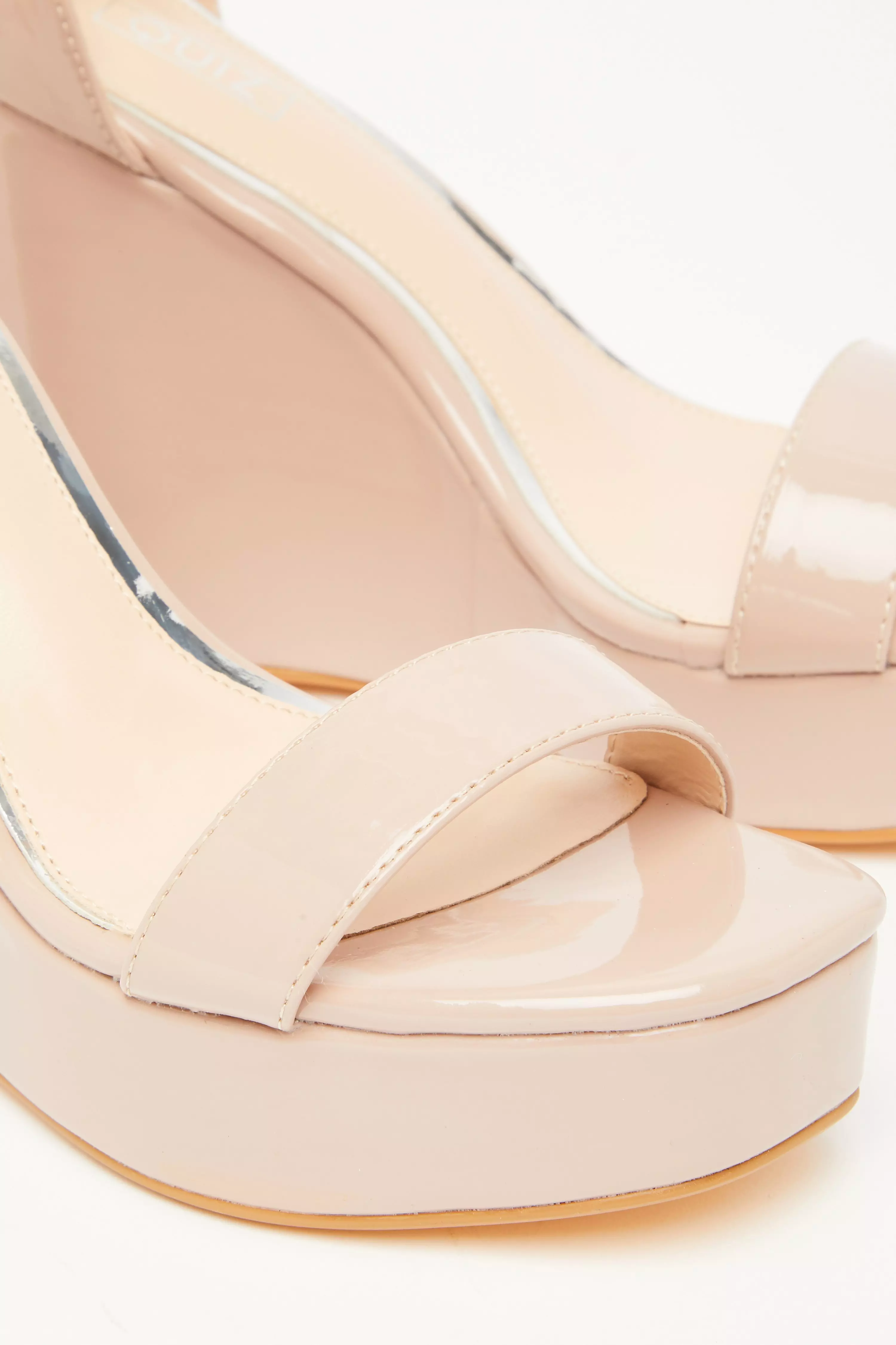 Nude Platform Wedges