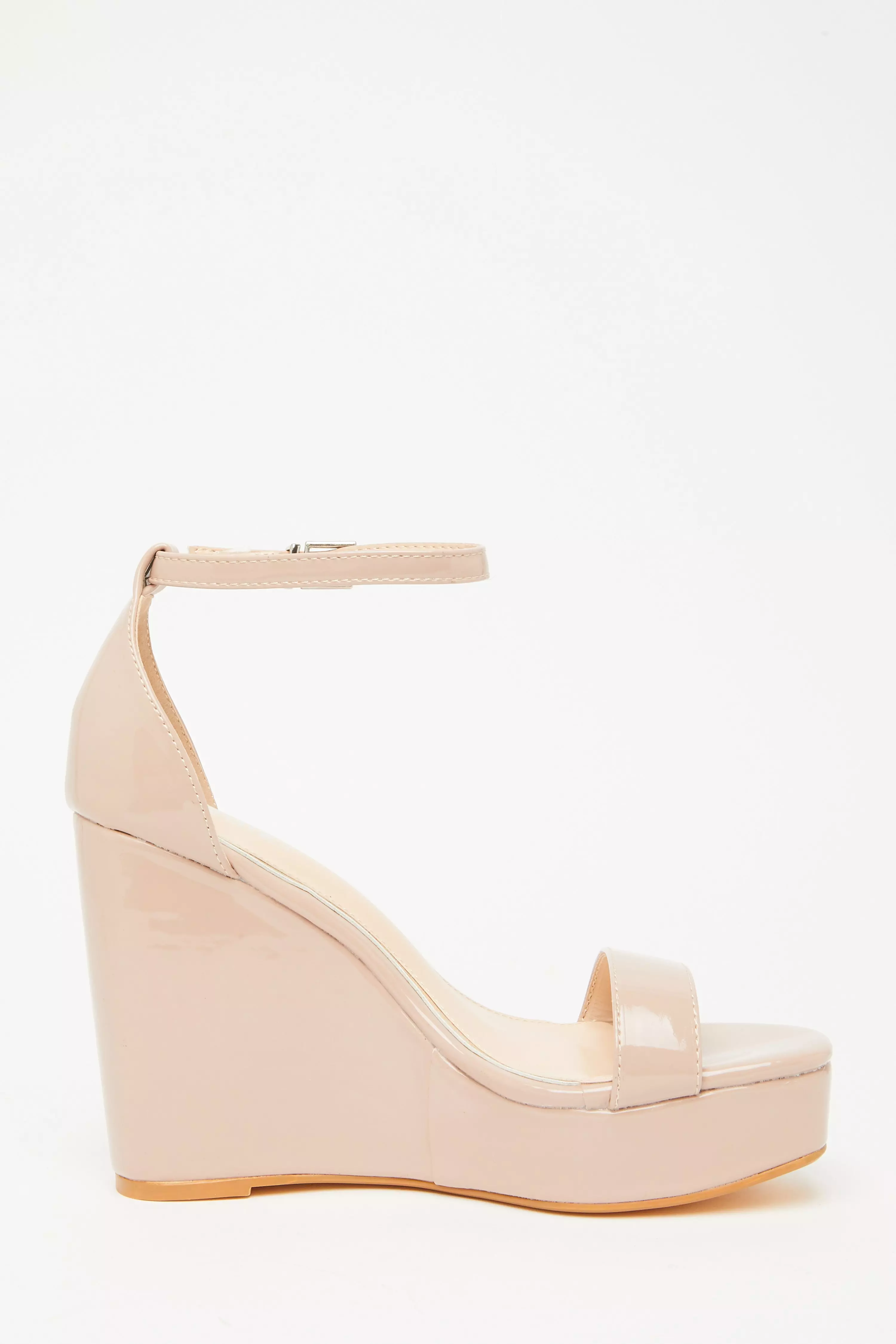 Nude Platform Wedges