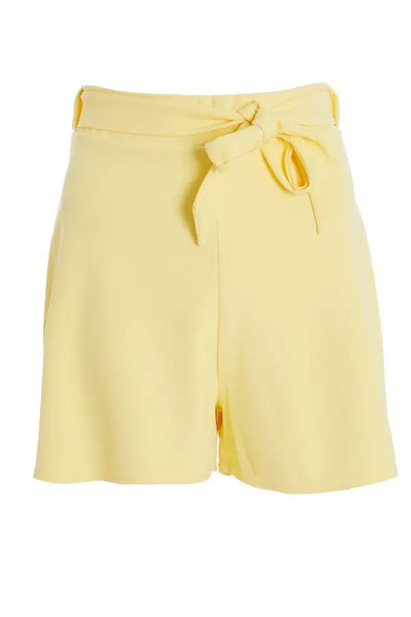 Yellow High Waisted Shorts