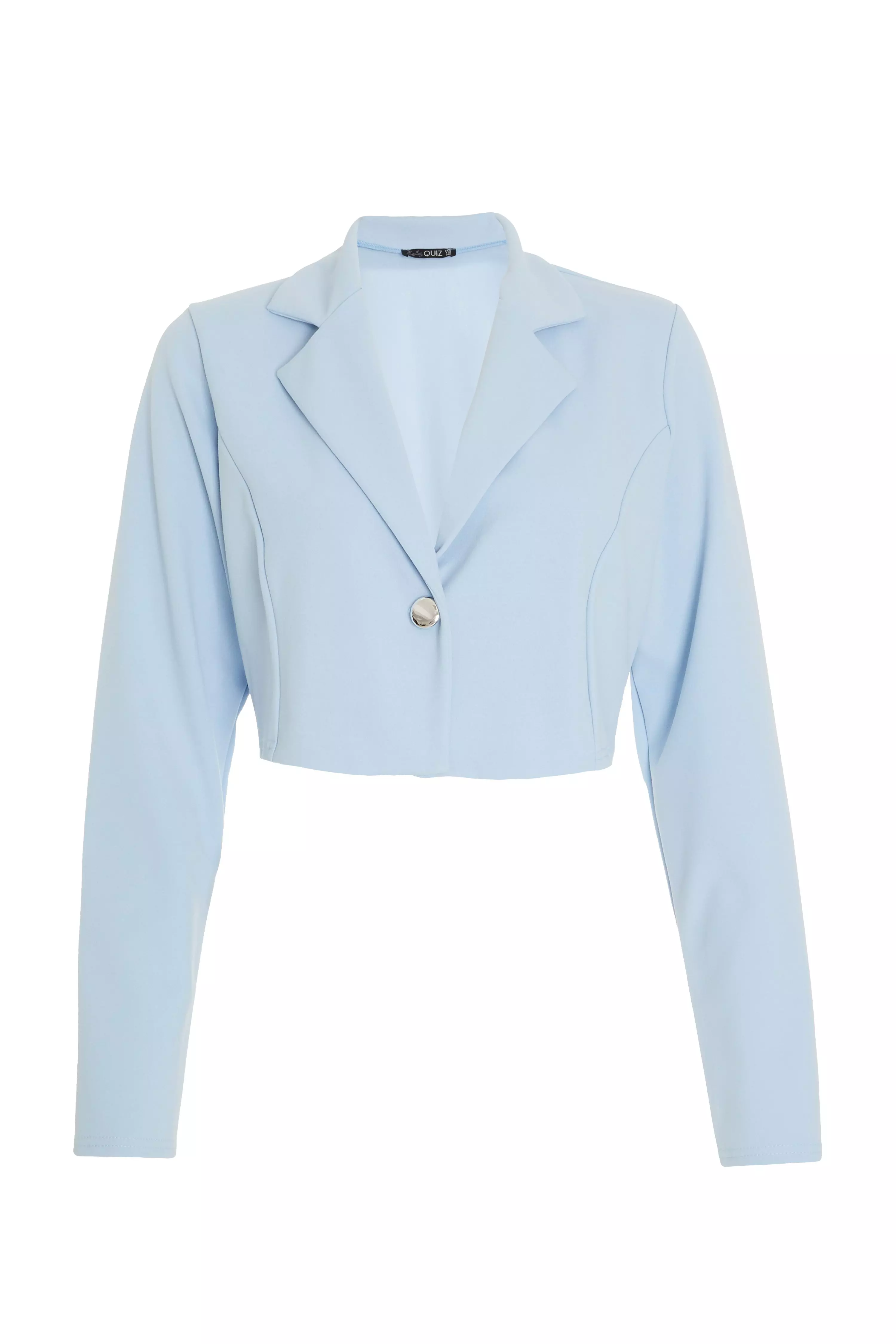 Blue Cropped Blazer