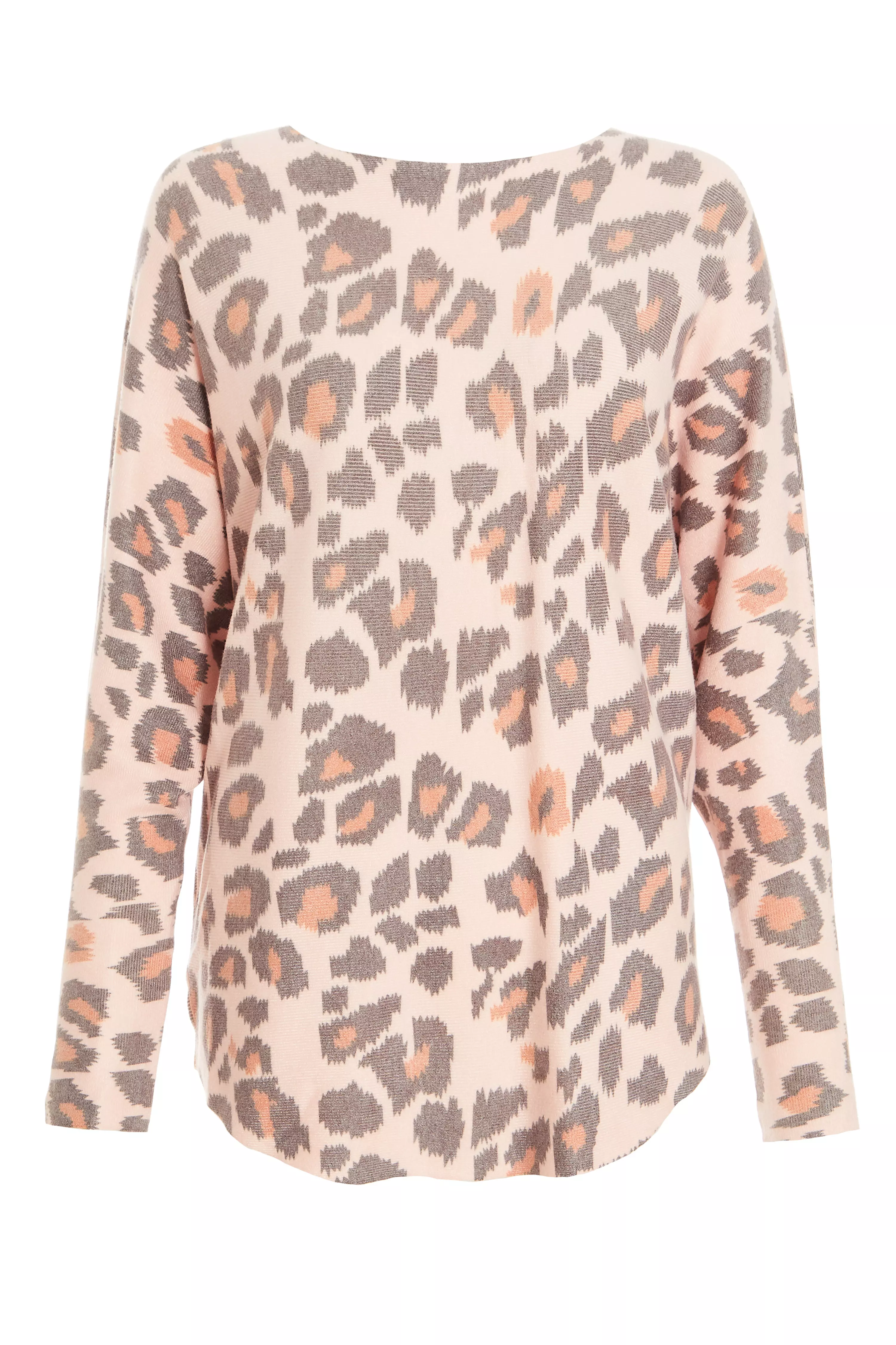 Light Brown Leopard Print Sweater  Leopard print sweater, Leopard sweater,  Pink leopard print