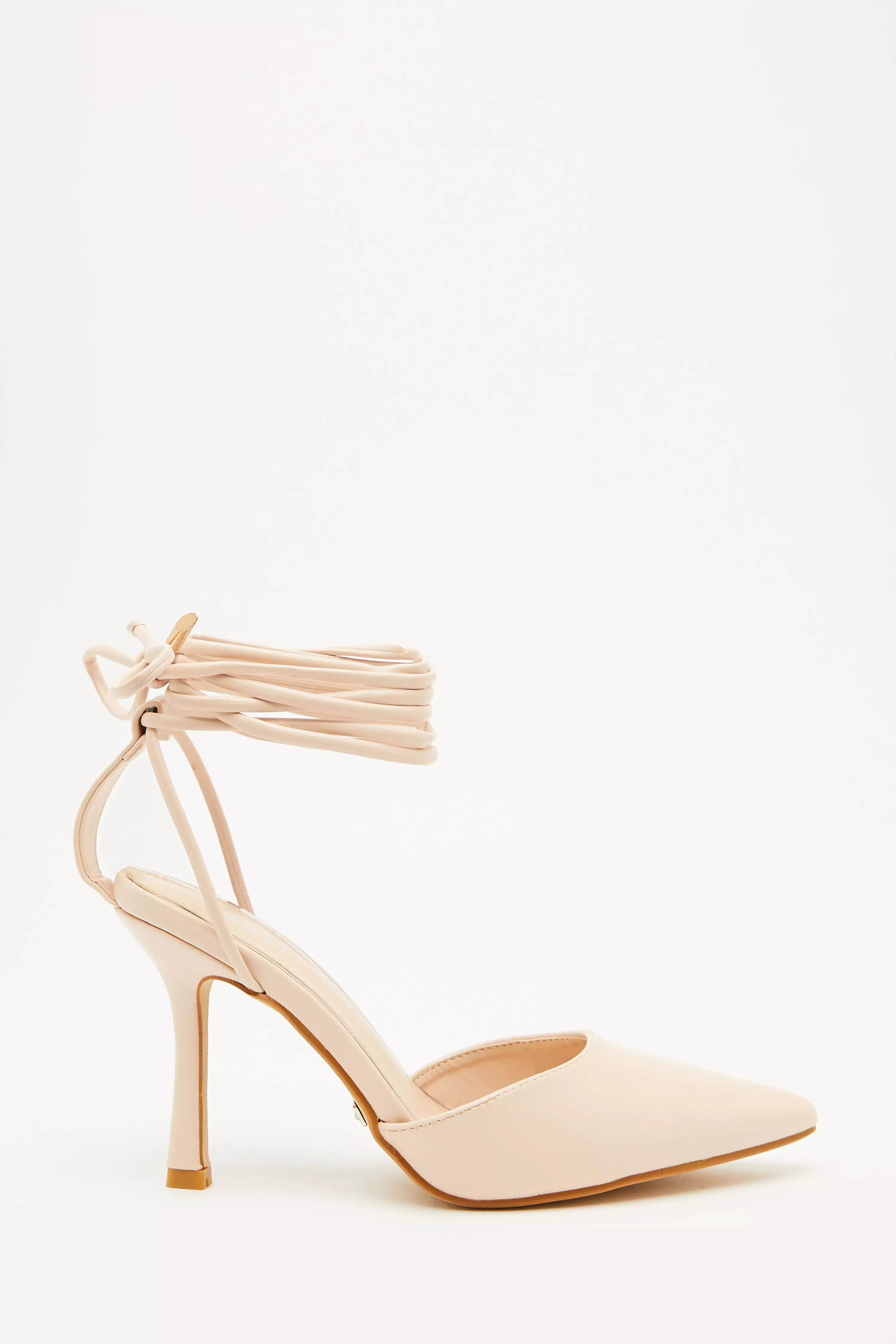 Nude best sale tie heels