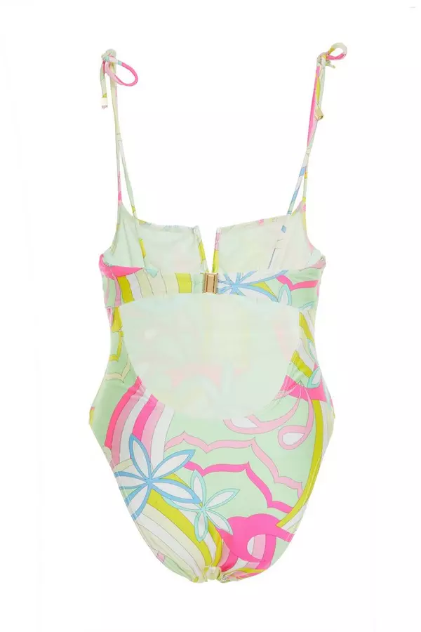 Multicoloured Abstract Swimsuit