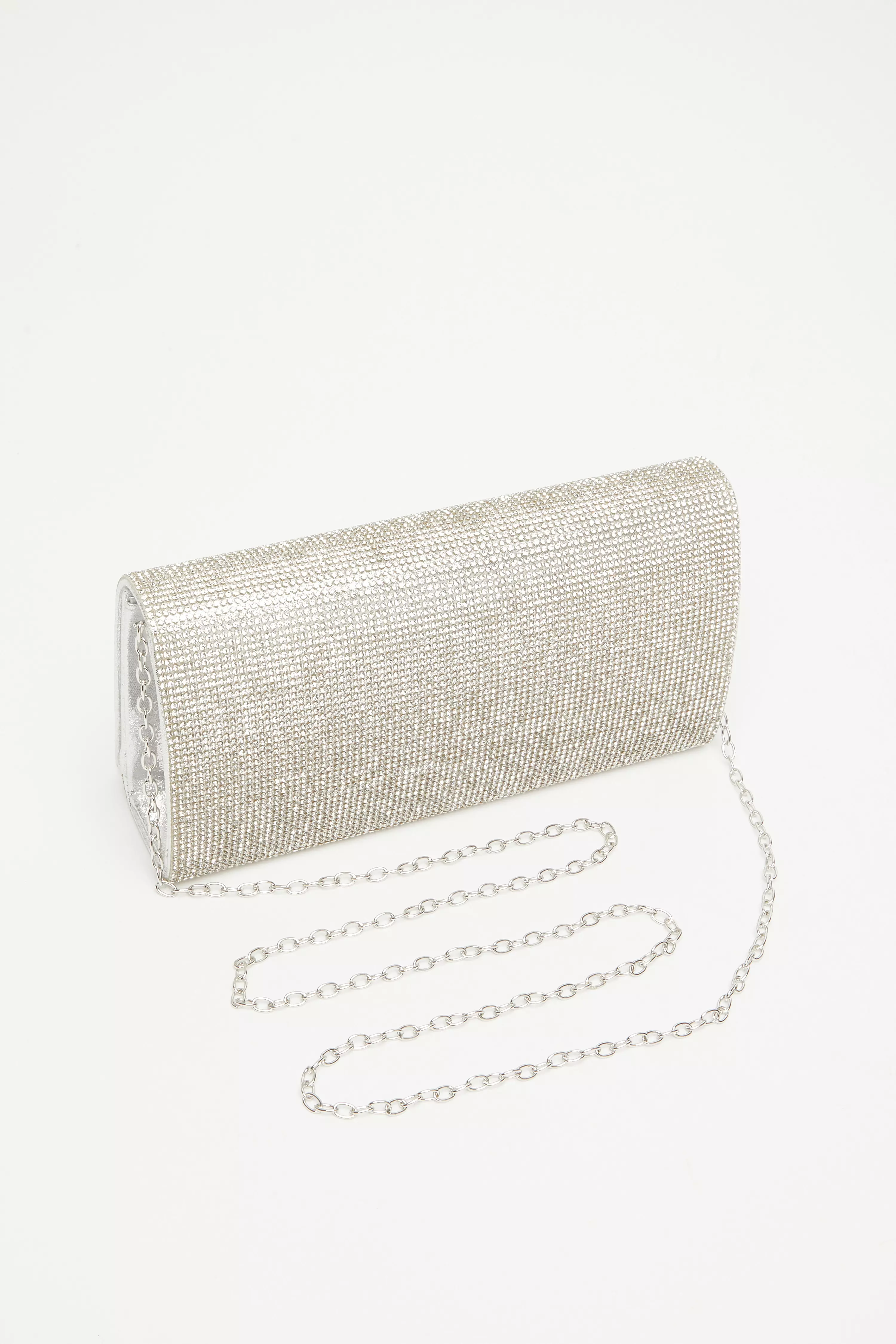 Silver Embellished Bag