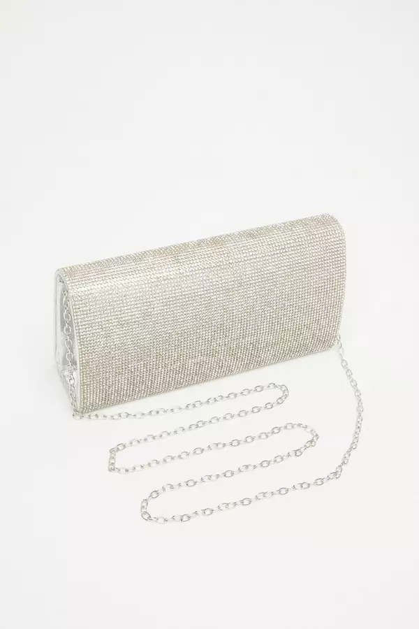 Silver Embellished Bag