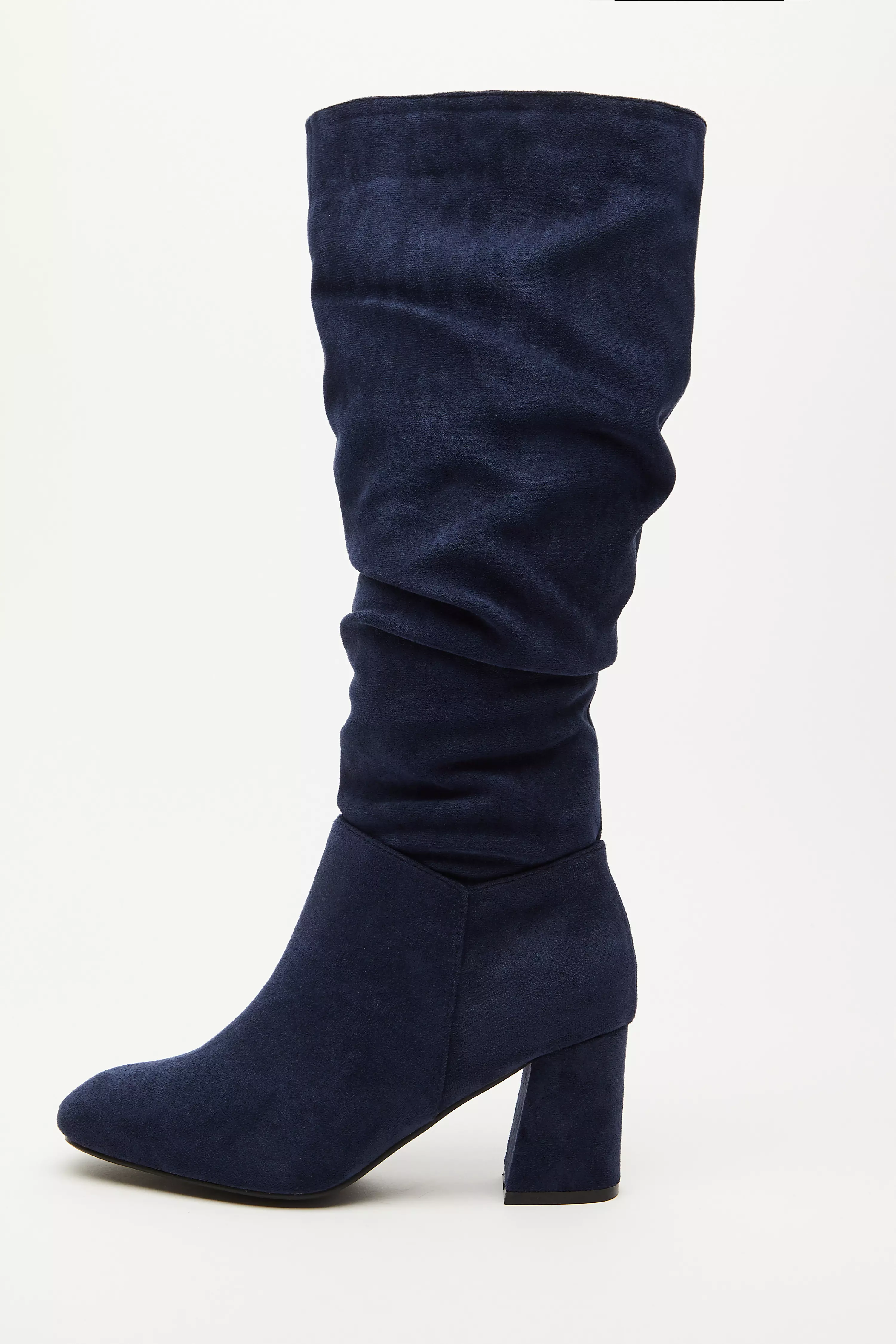 Navy best sale slouch boots