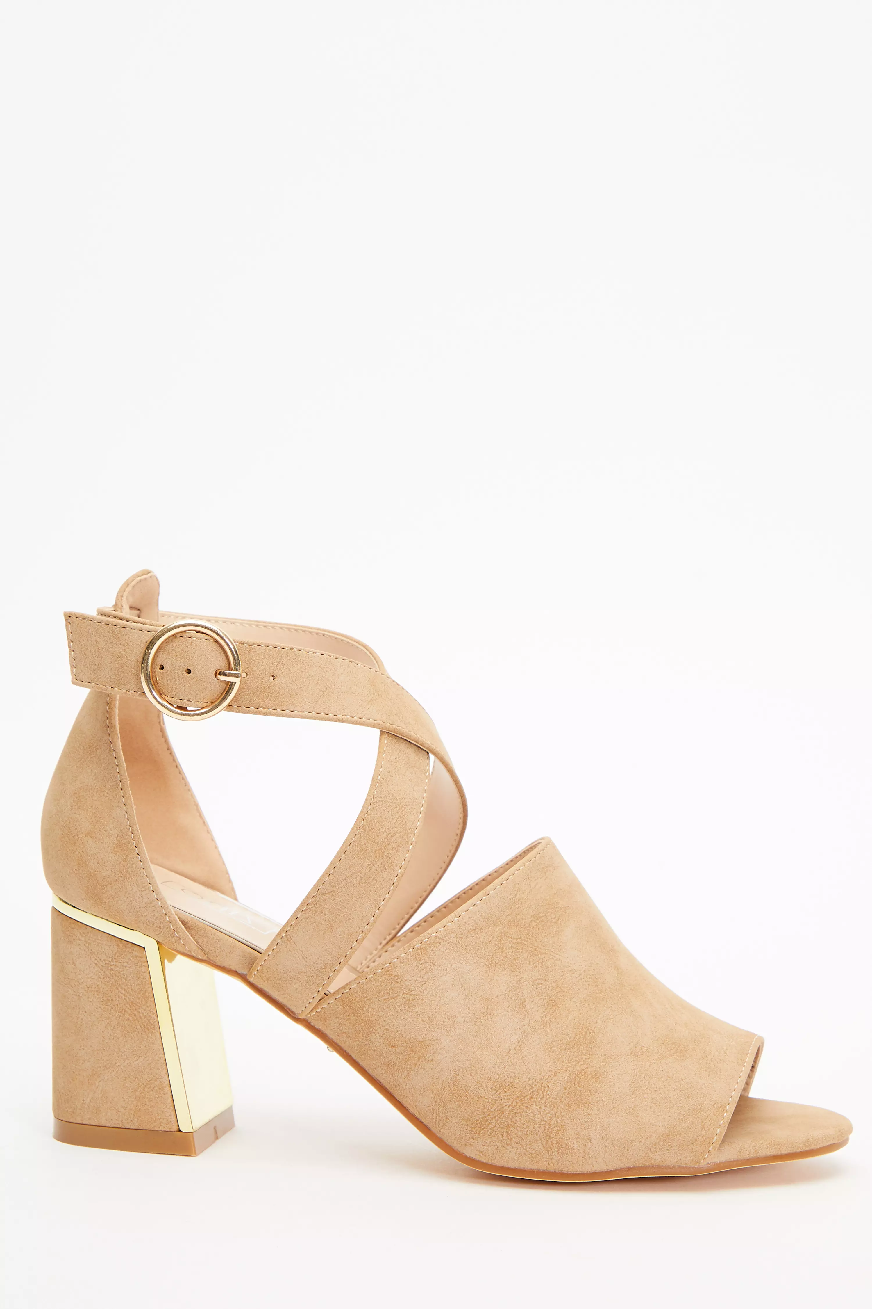 Tan cut out ankle hot sale boots