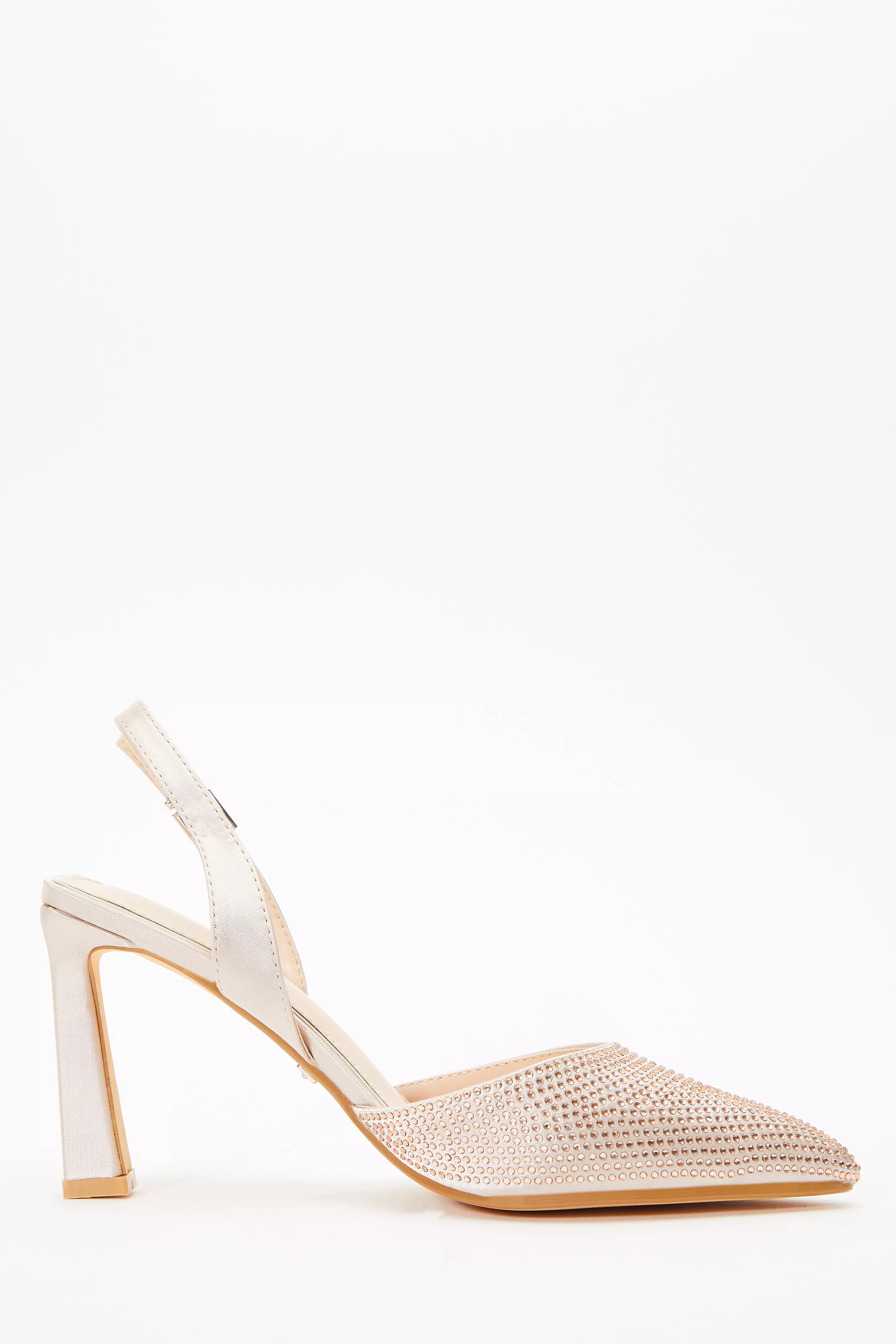 Quiz rose store gold heels