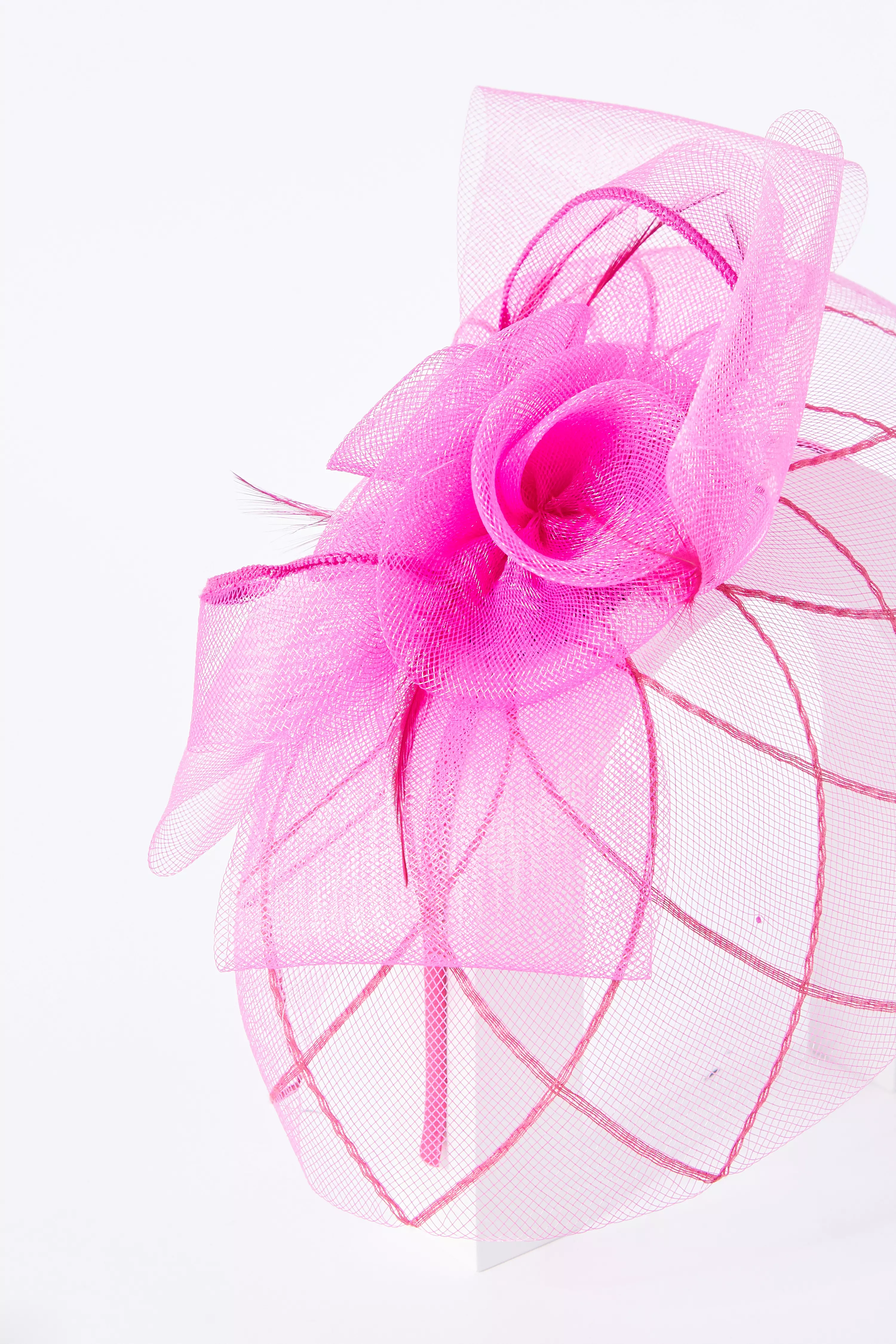 Purple Large Double Rose Fascinator