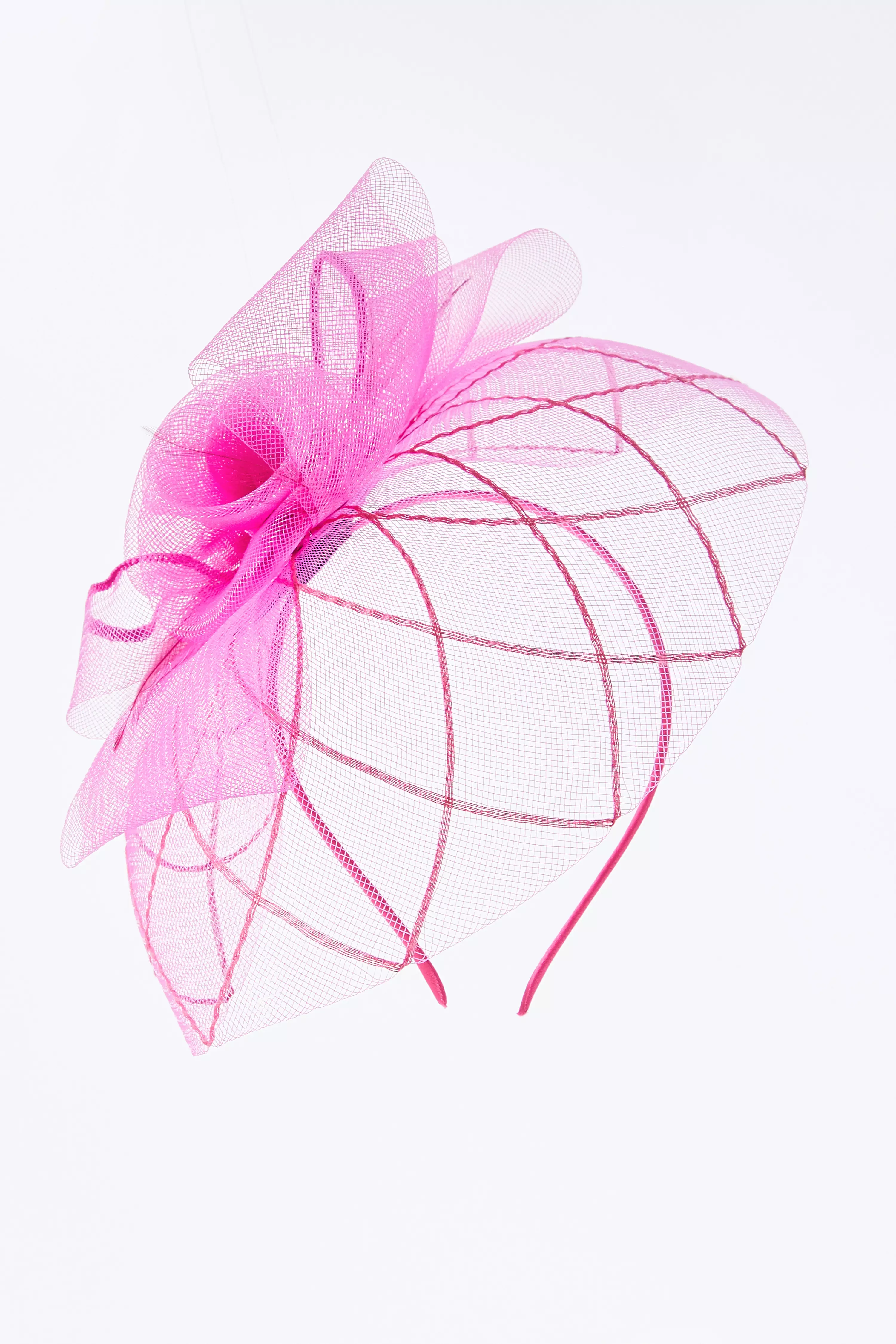 Purple Large Double Rose Fascinator