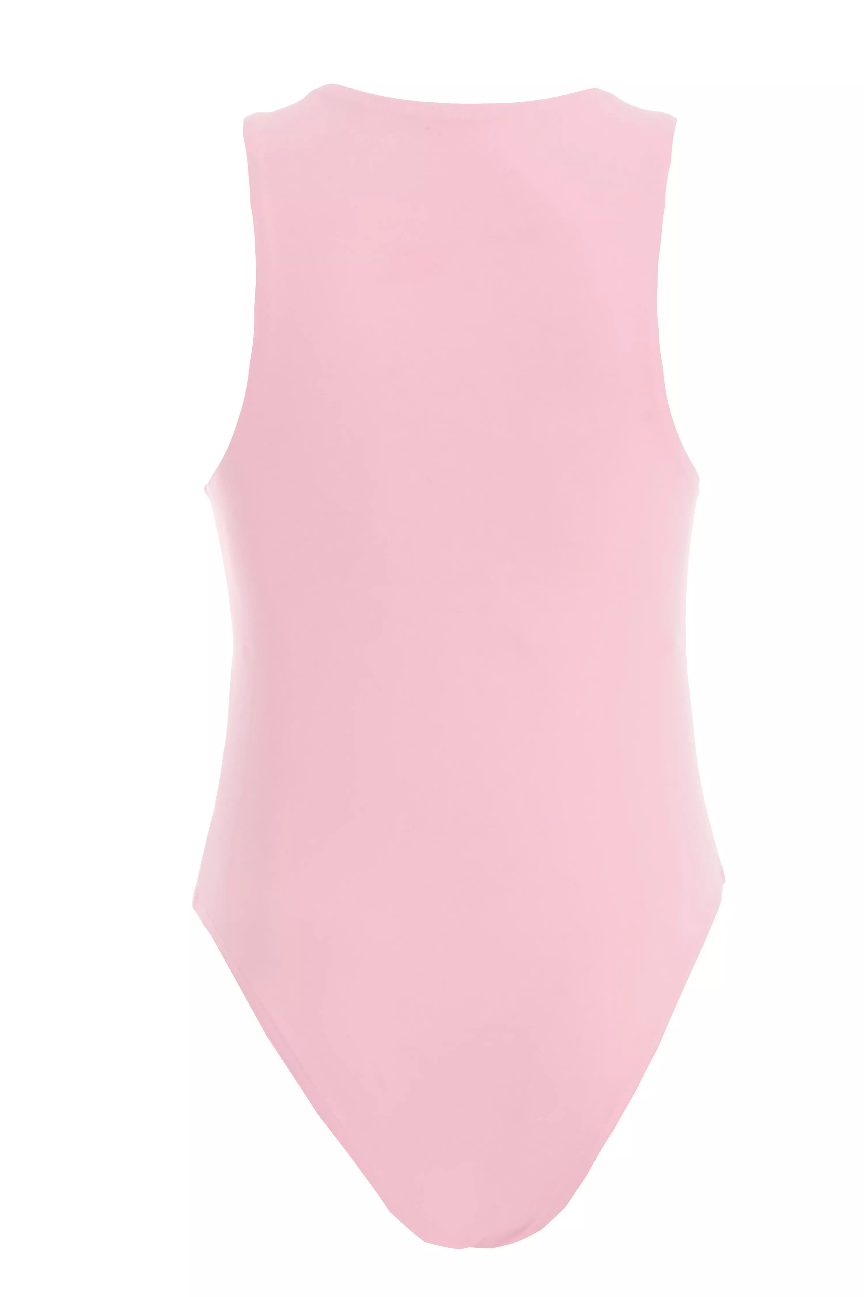Pink Racer Bodysuit