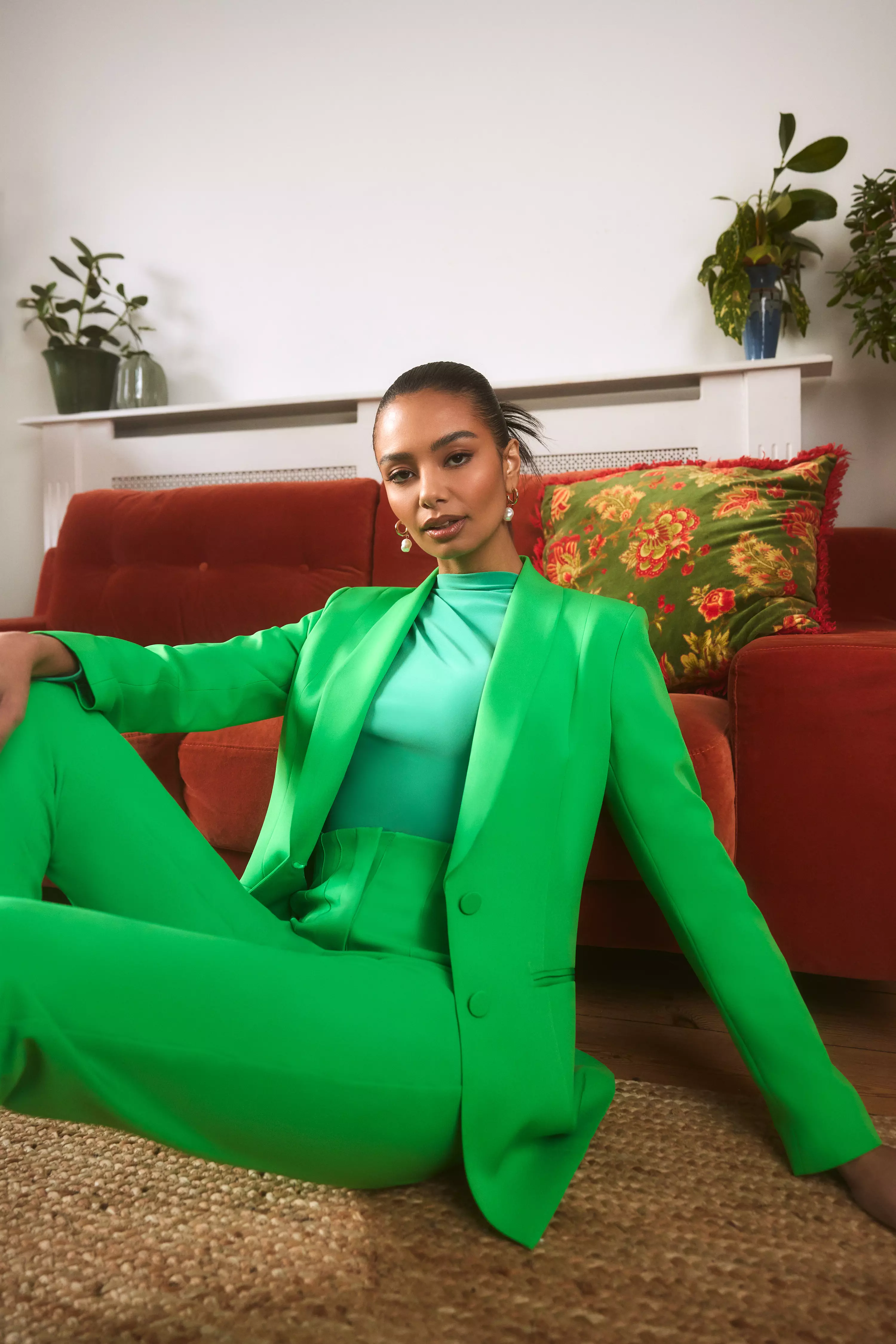 Bright Green Tailored Blazer