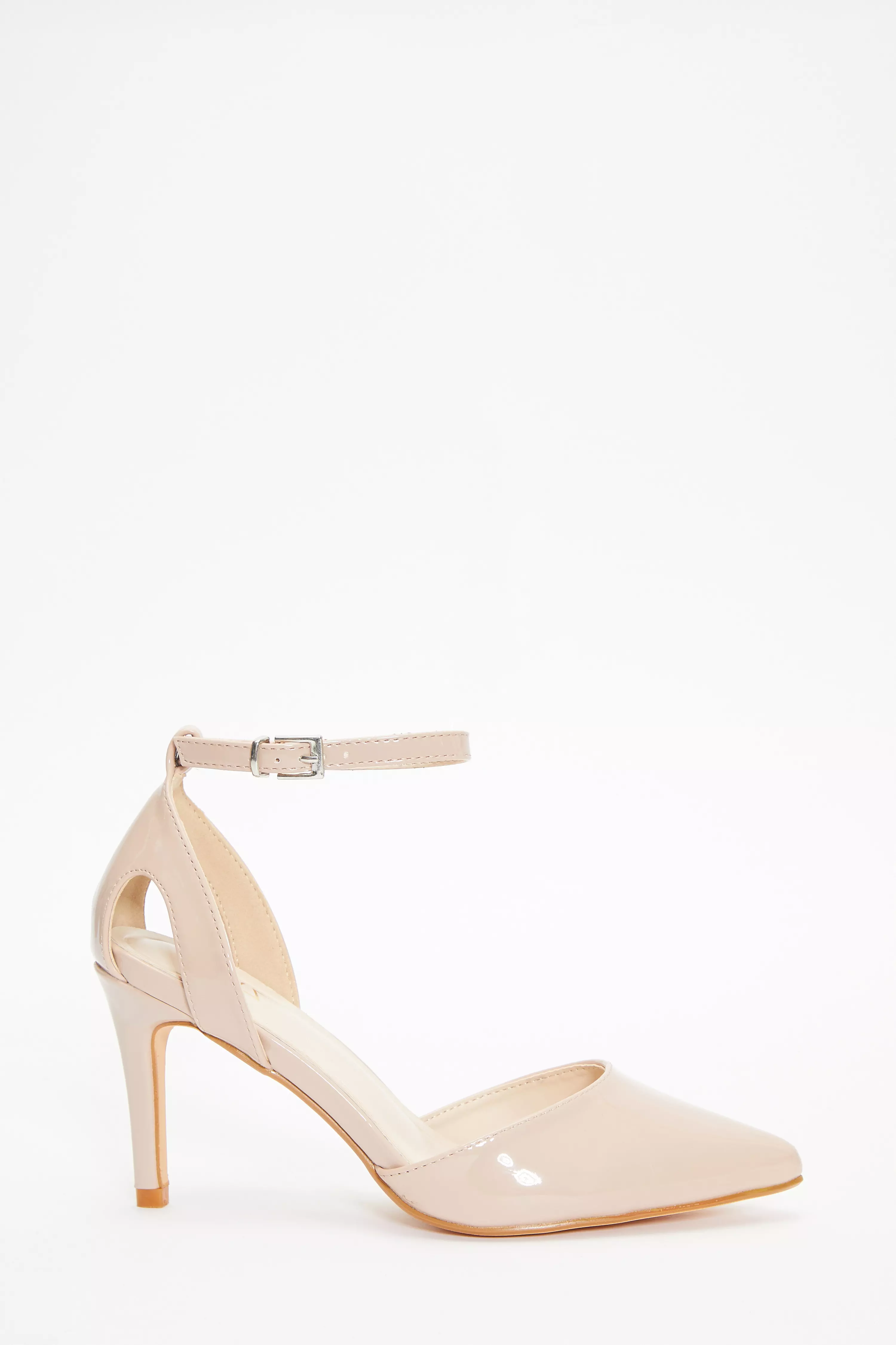 Nude Patent Court Heels