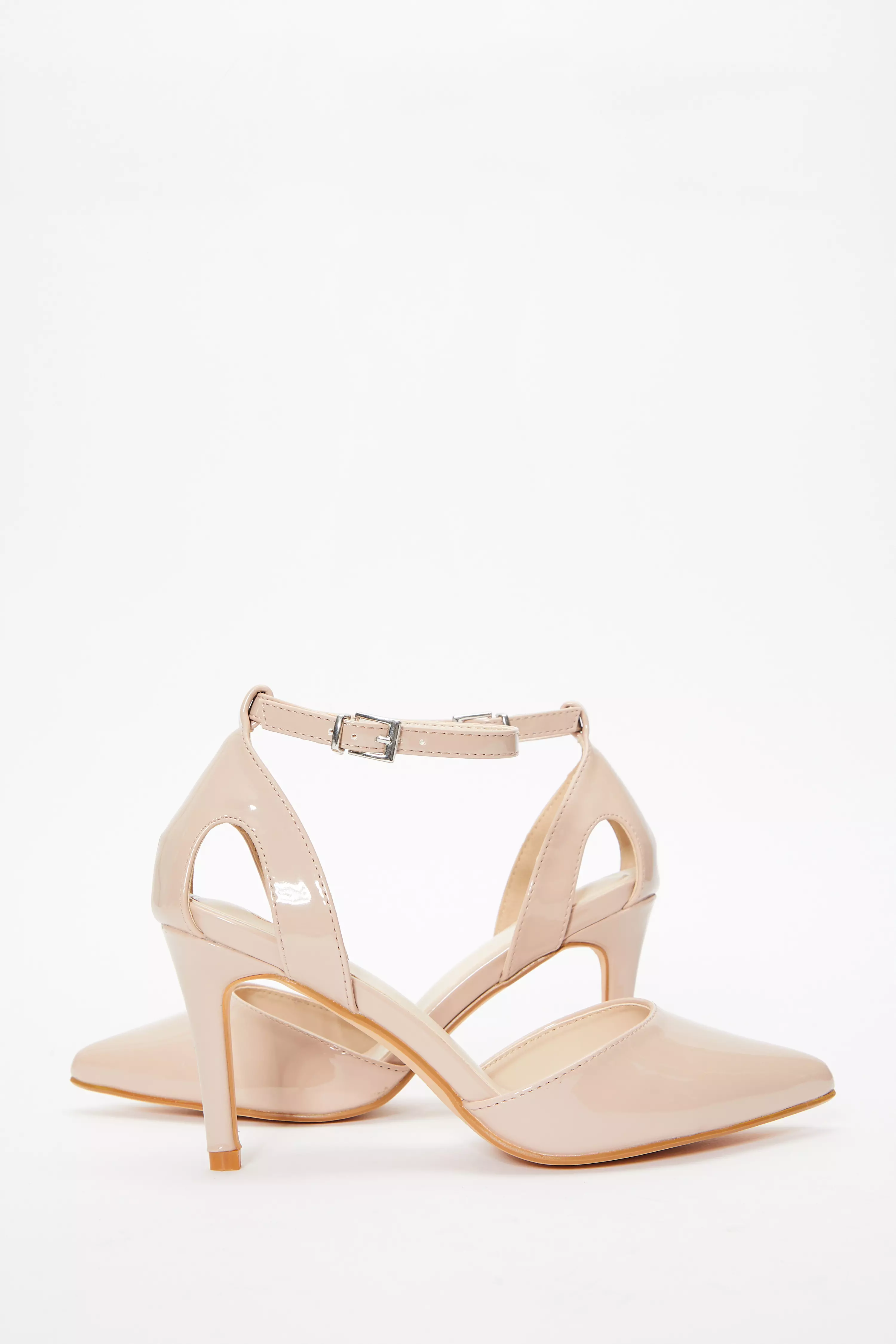 Nude Patent Court Heels