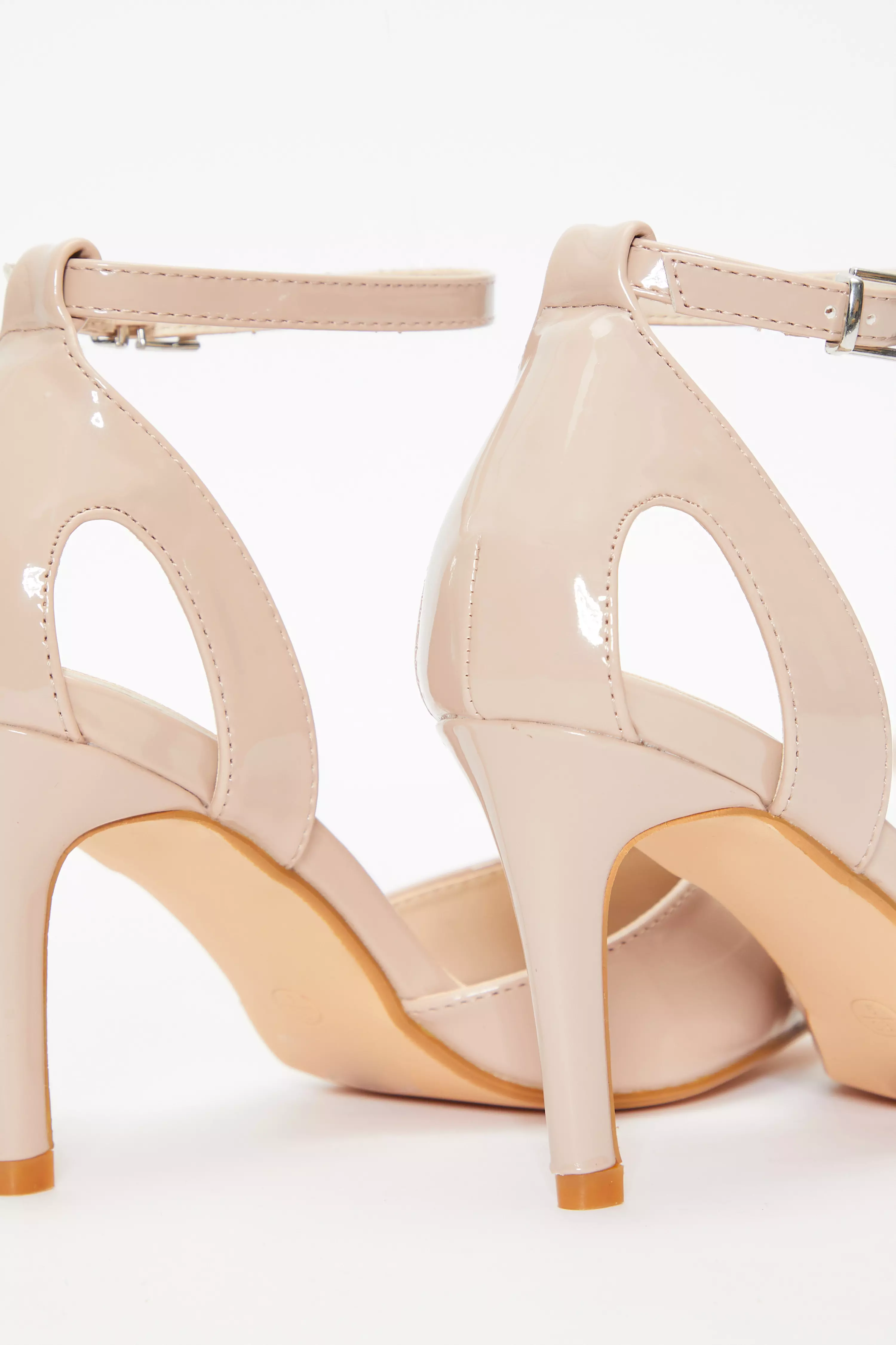 Nude Patent Court Heels