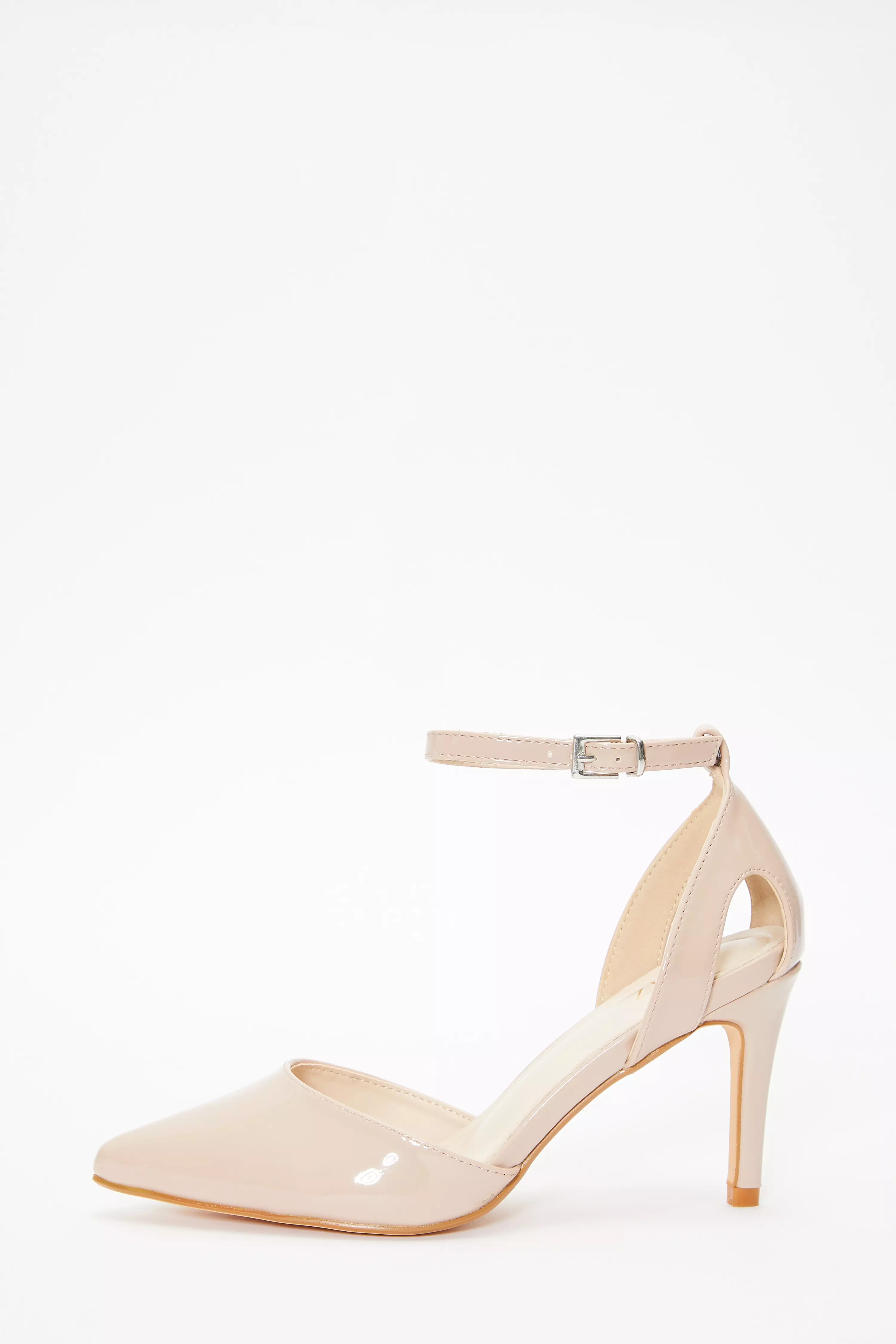 Nude Patent Court Heels