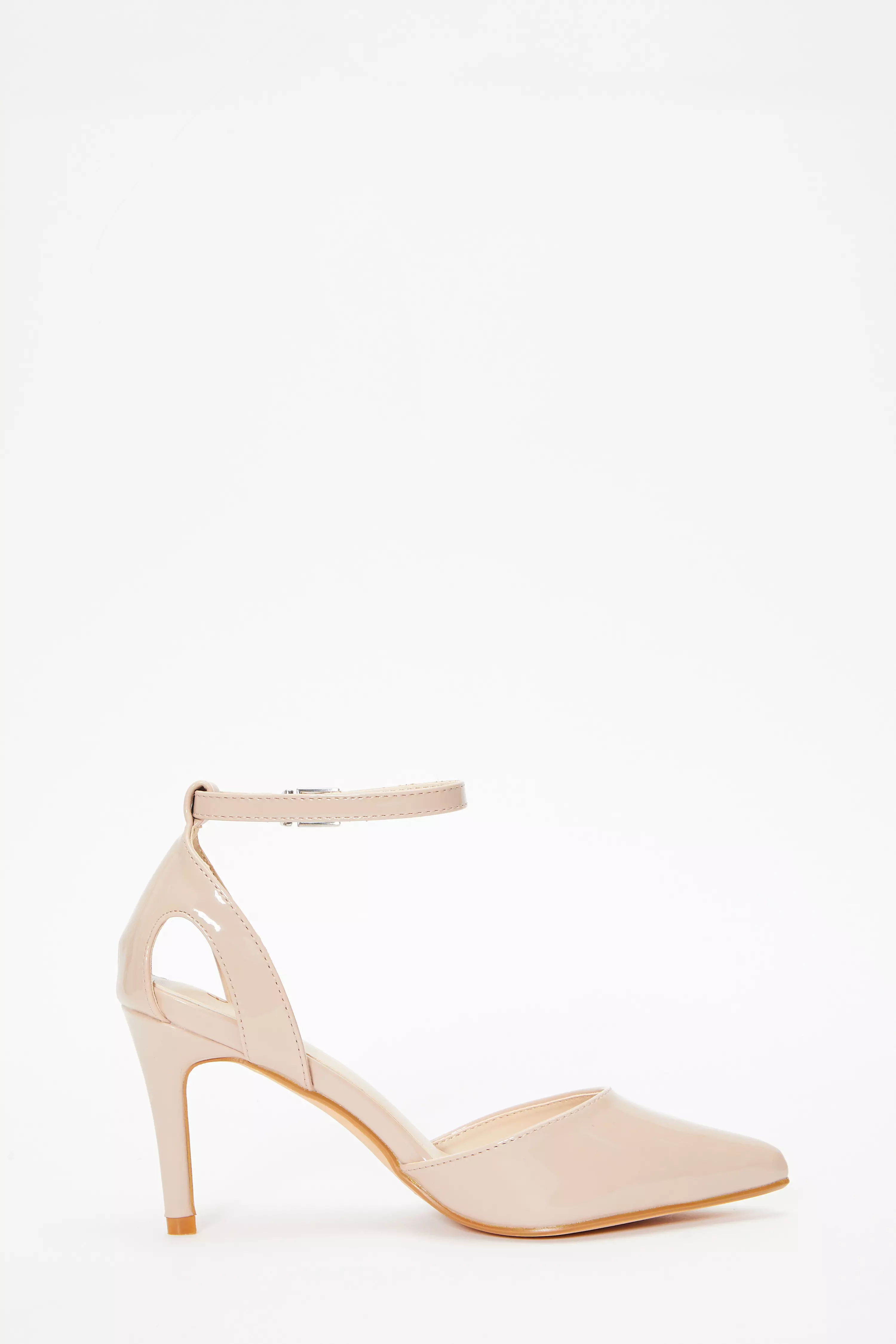 Nude Patent Court Heels