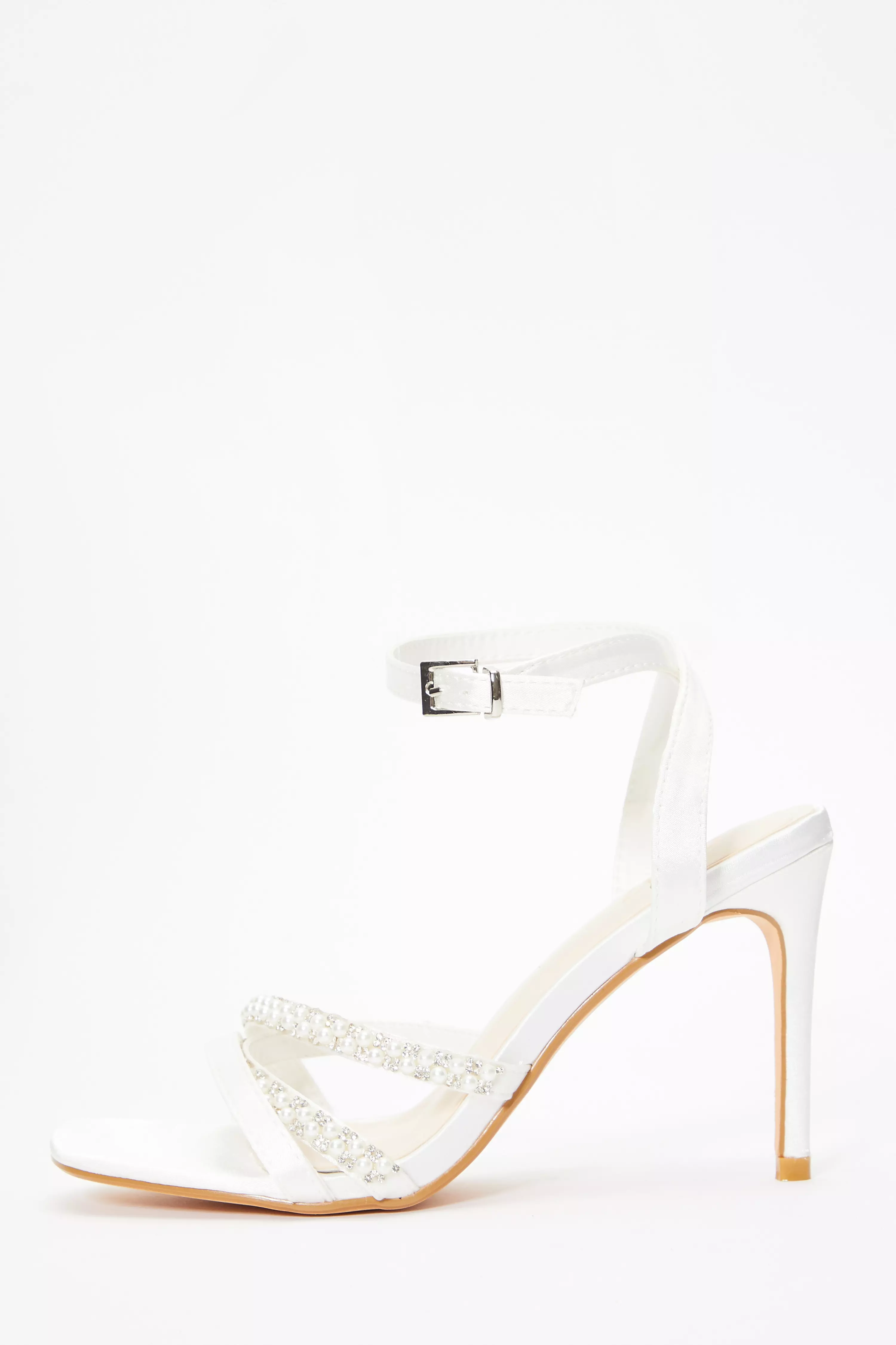 Pearl sales strappy heels