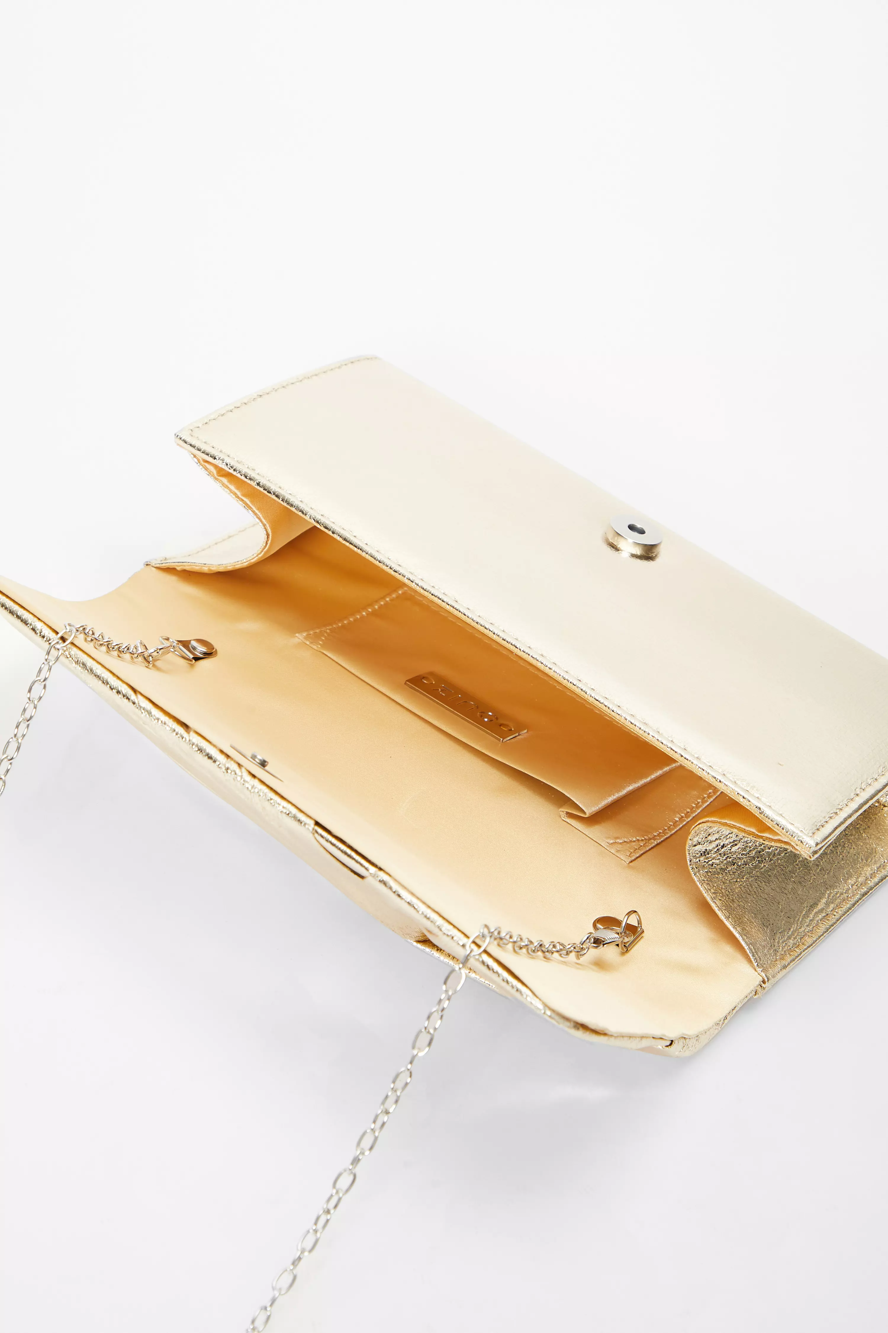 Quiz sale gold clutch