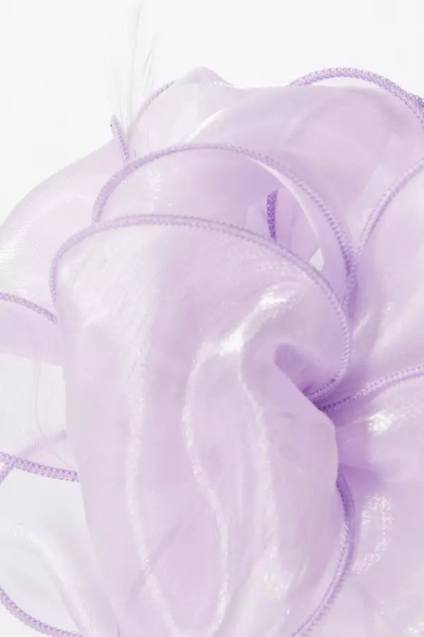 Lilac Shimmer Clip On Fascinator