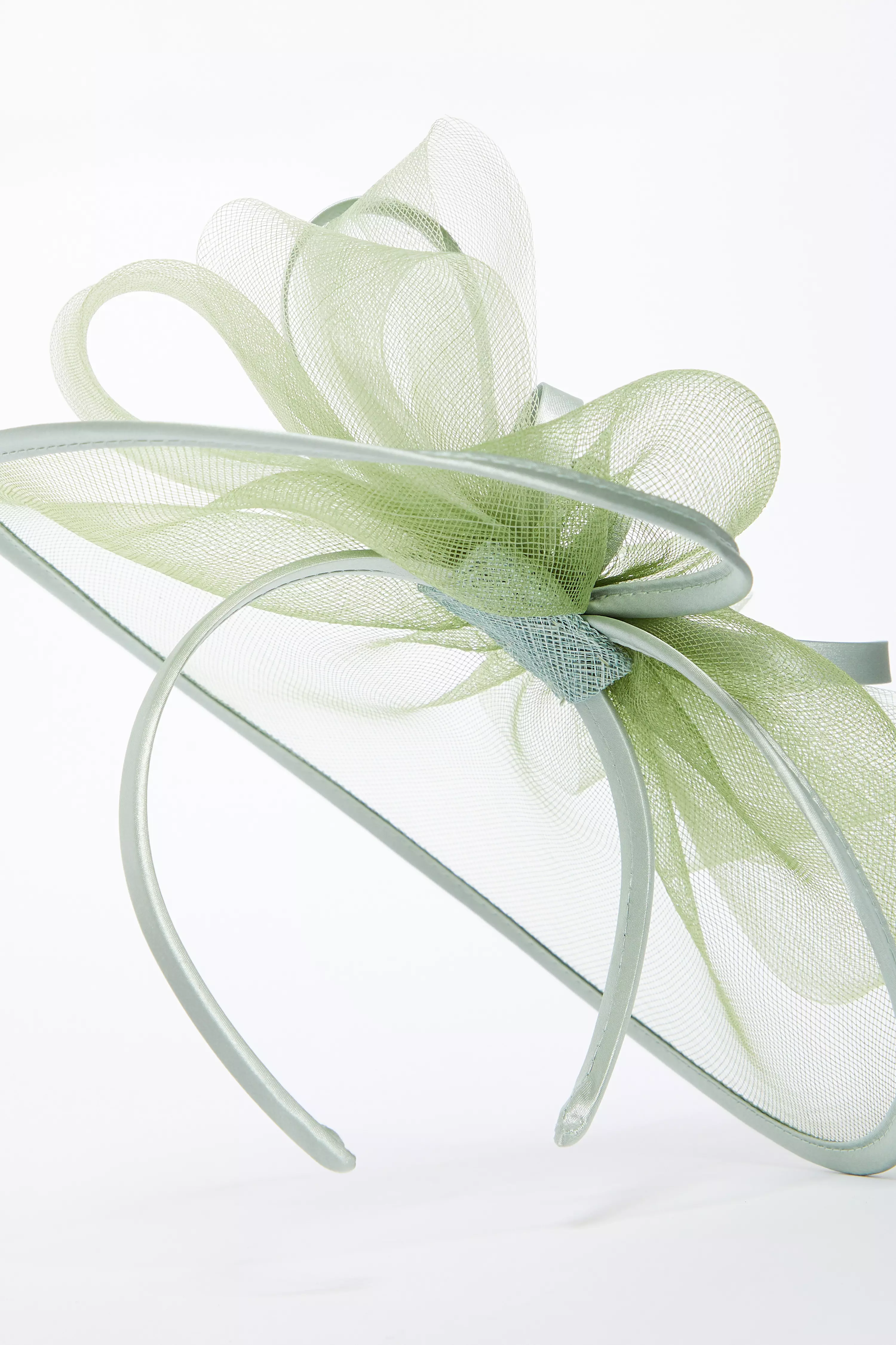 Sage Large Satin Flower Headband