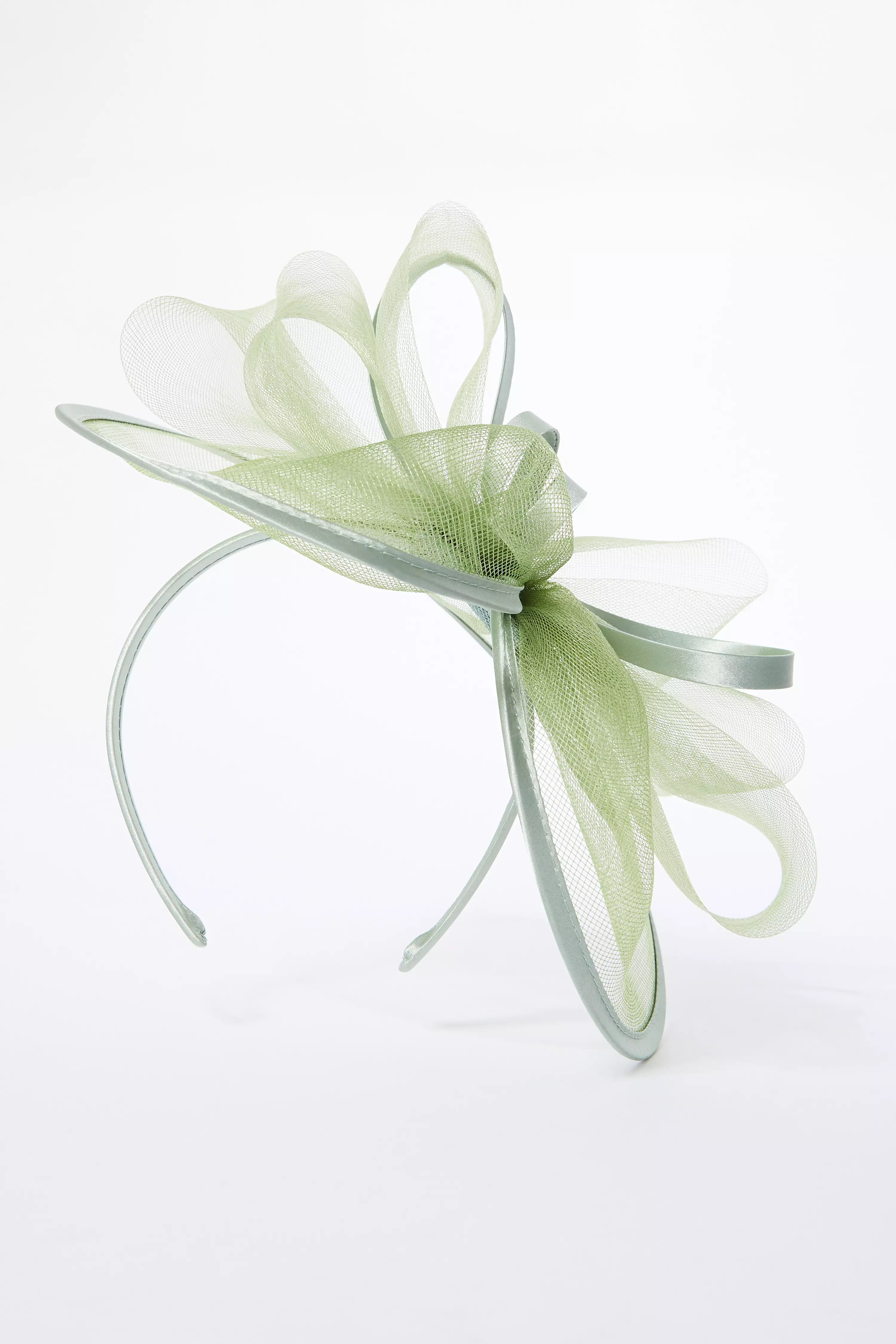 Sage Large Satin Flower Headband