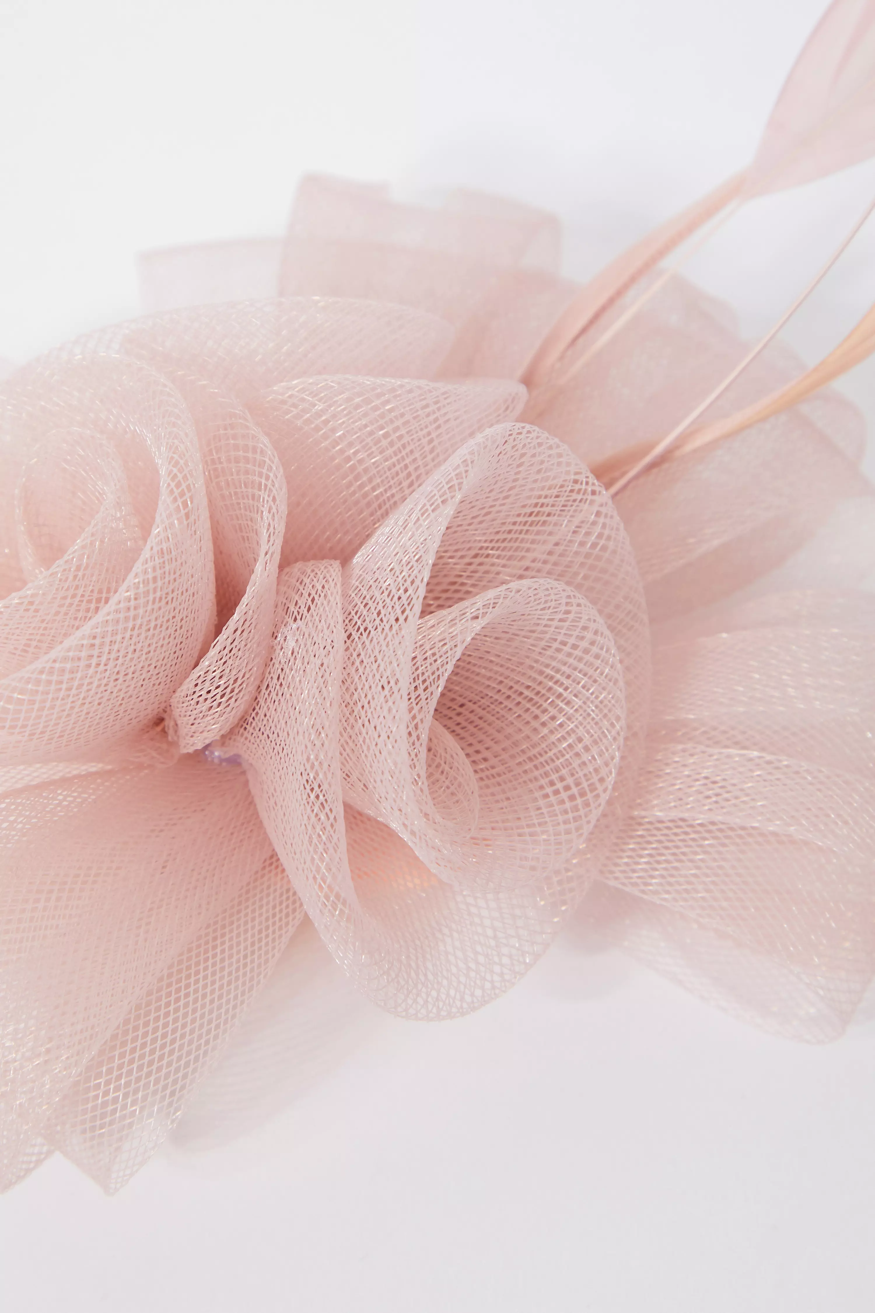 Mauve Flower Clip Fascinator