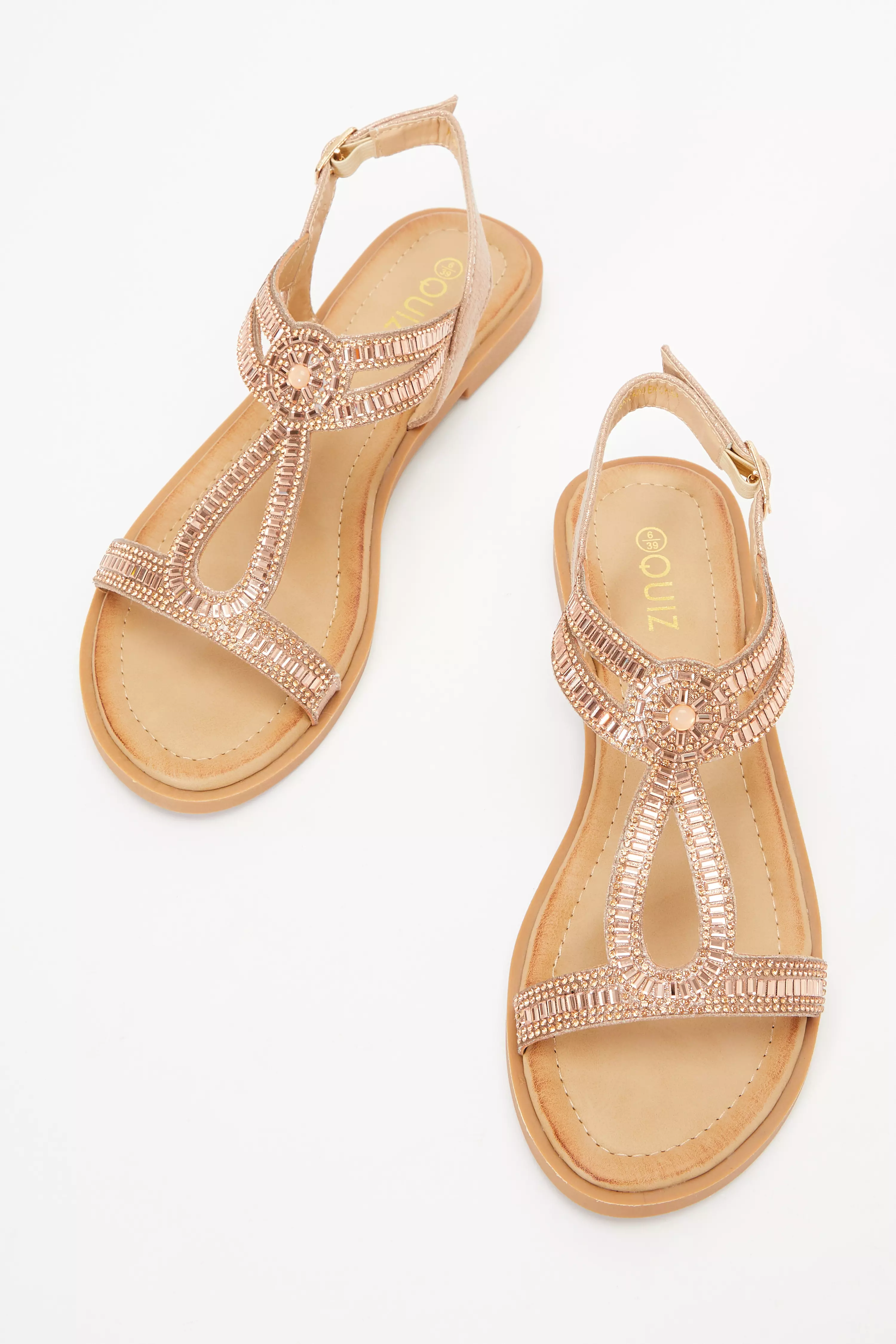 Rose gold 2024 sandals quiz