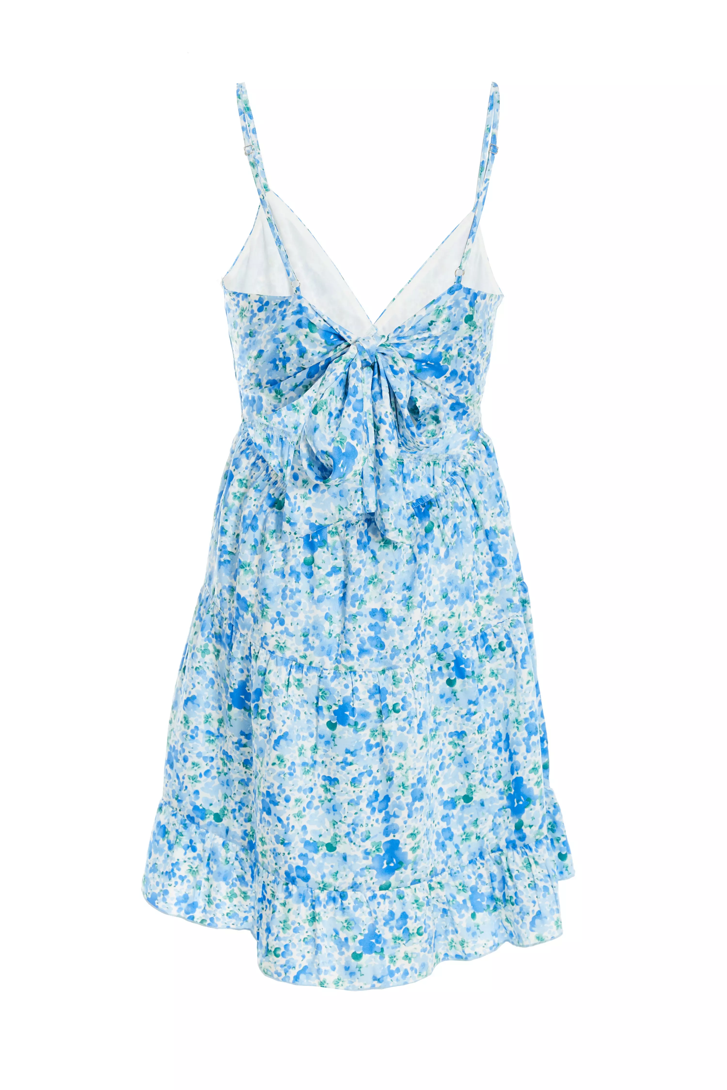 Blue Floral Mini Dress