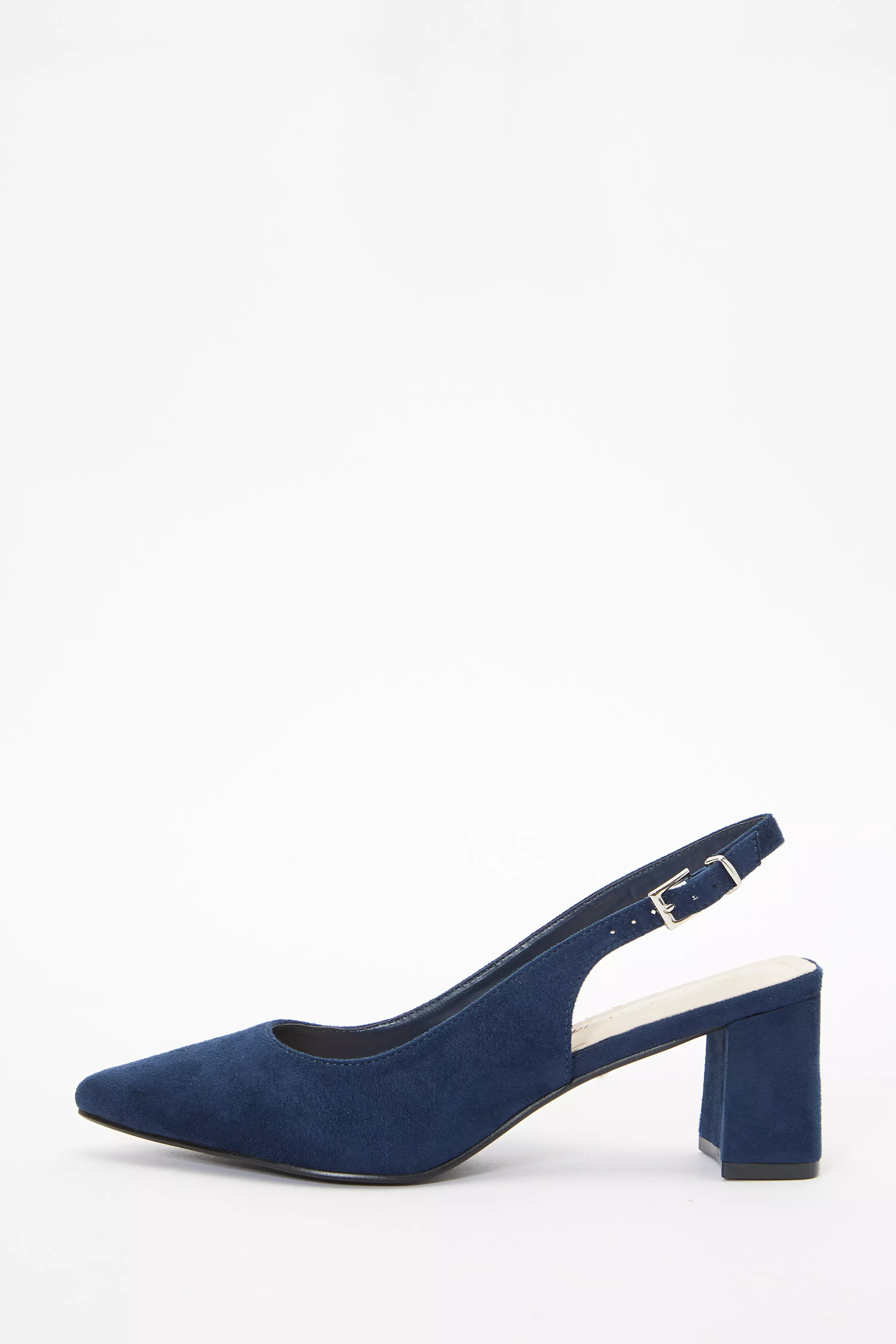 Navy block heels wide on sale fit