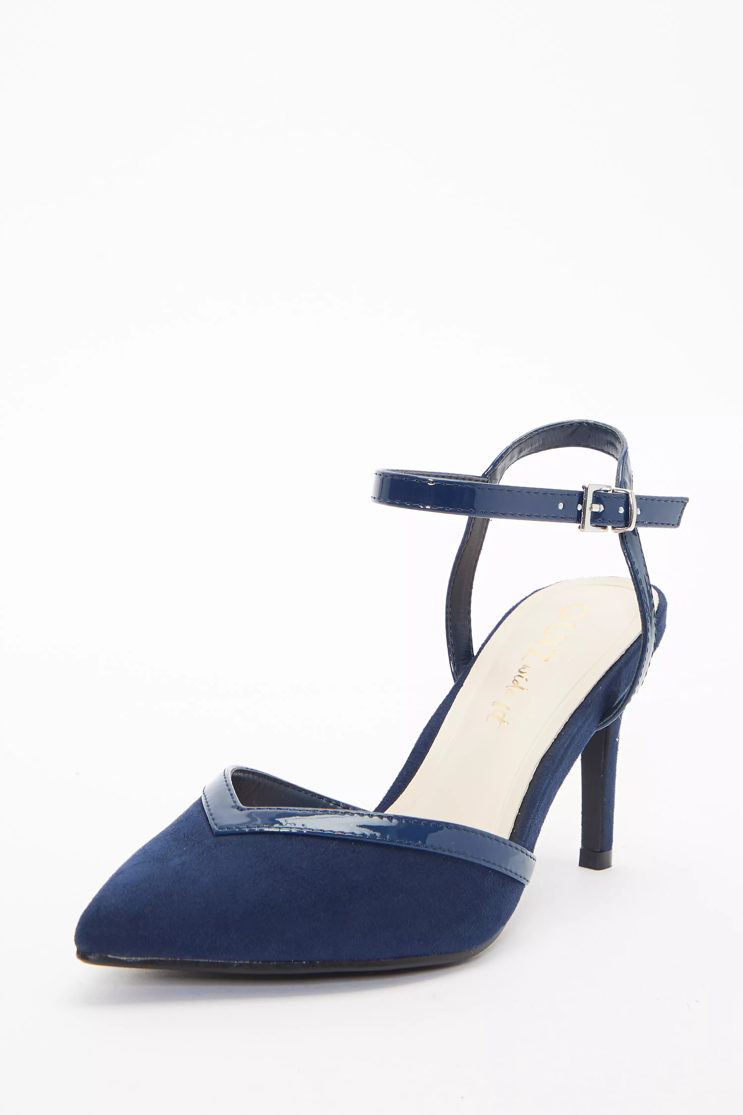 Navy blue court on sale shoes wide fit