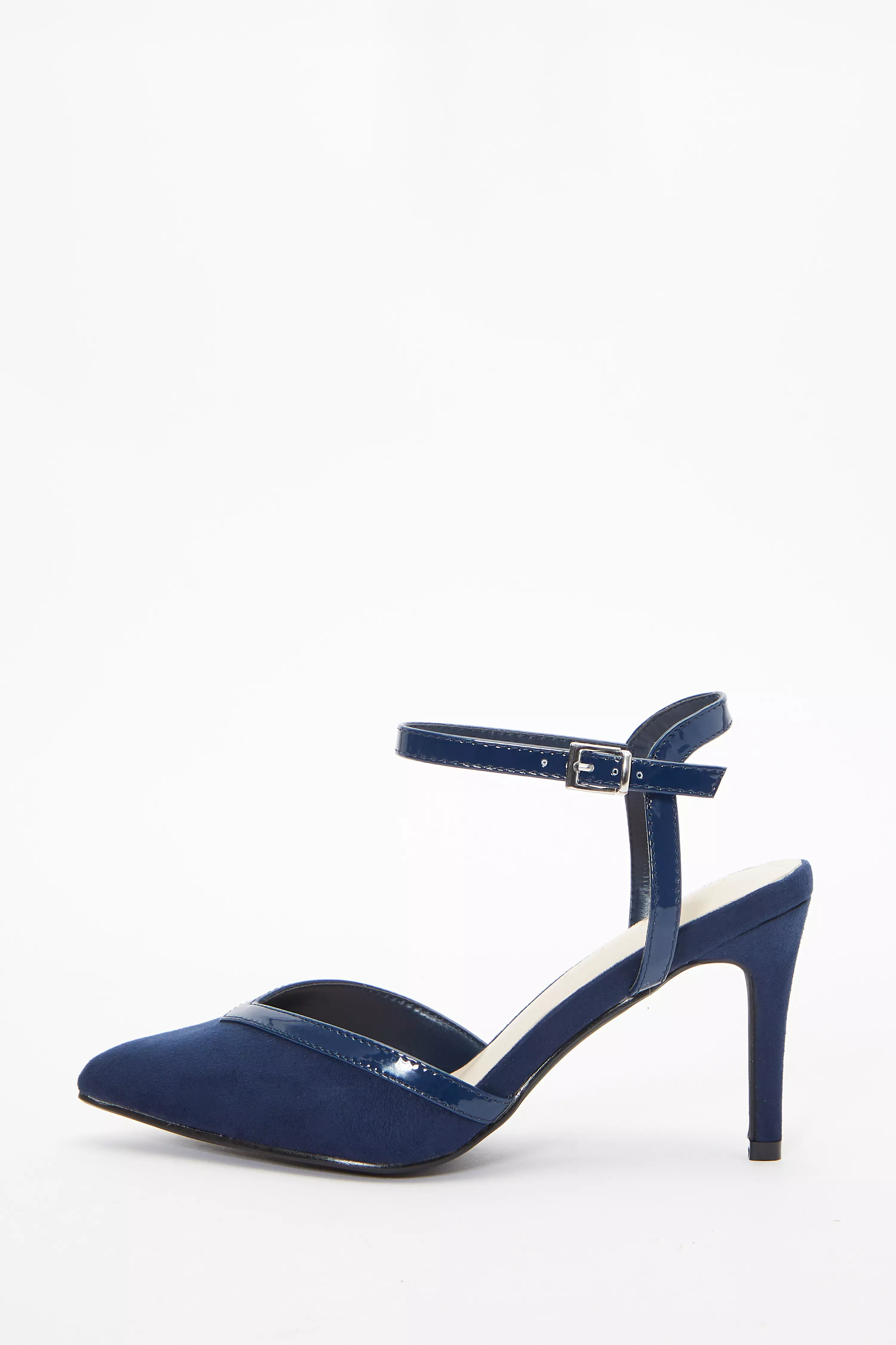 Navy blue best sale wide fit heels