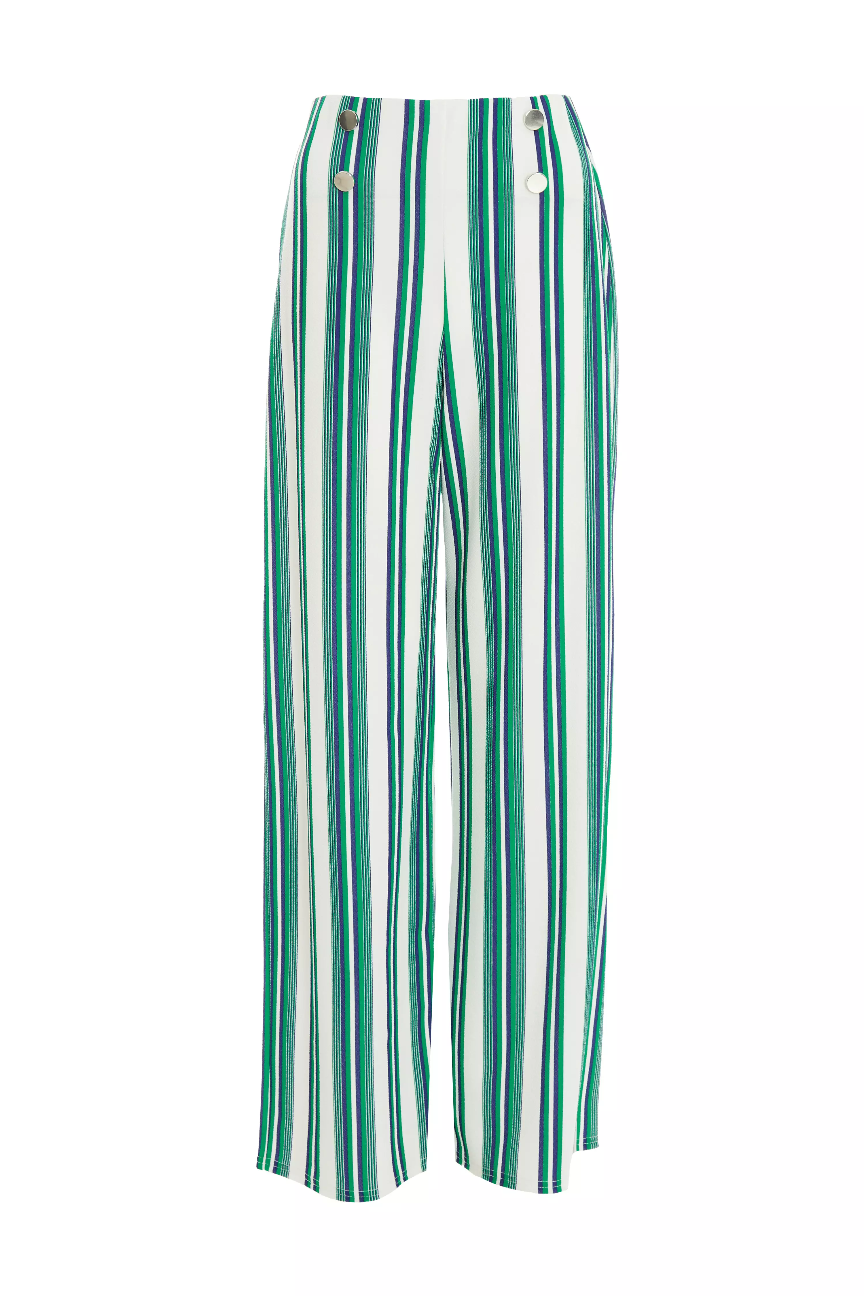 Green striped sale palazzo pants